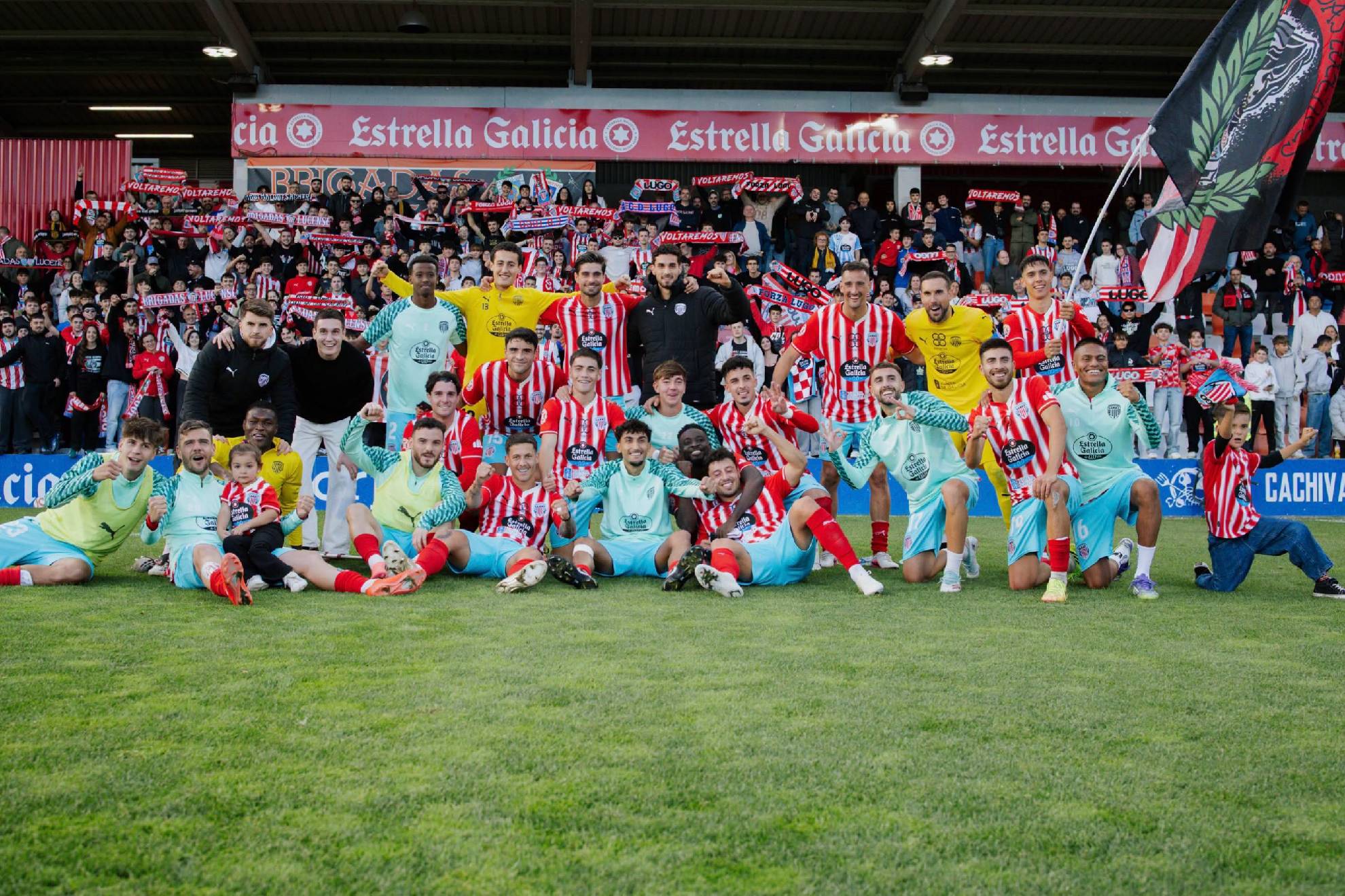 Equipo y afición están muy unidos y convierten al Lugo como el rival a batir