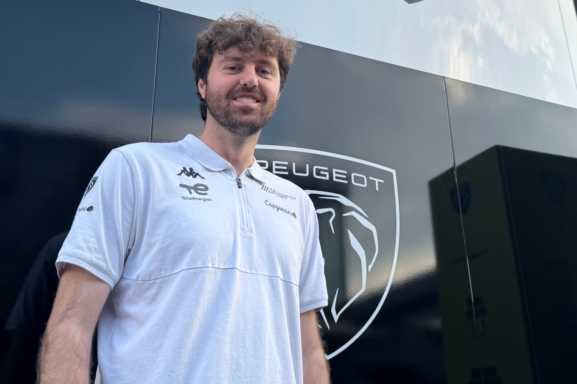 Alfonso Rodríguez, ingeniero de rendimiento de neumáticos de Peugeot Sport