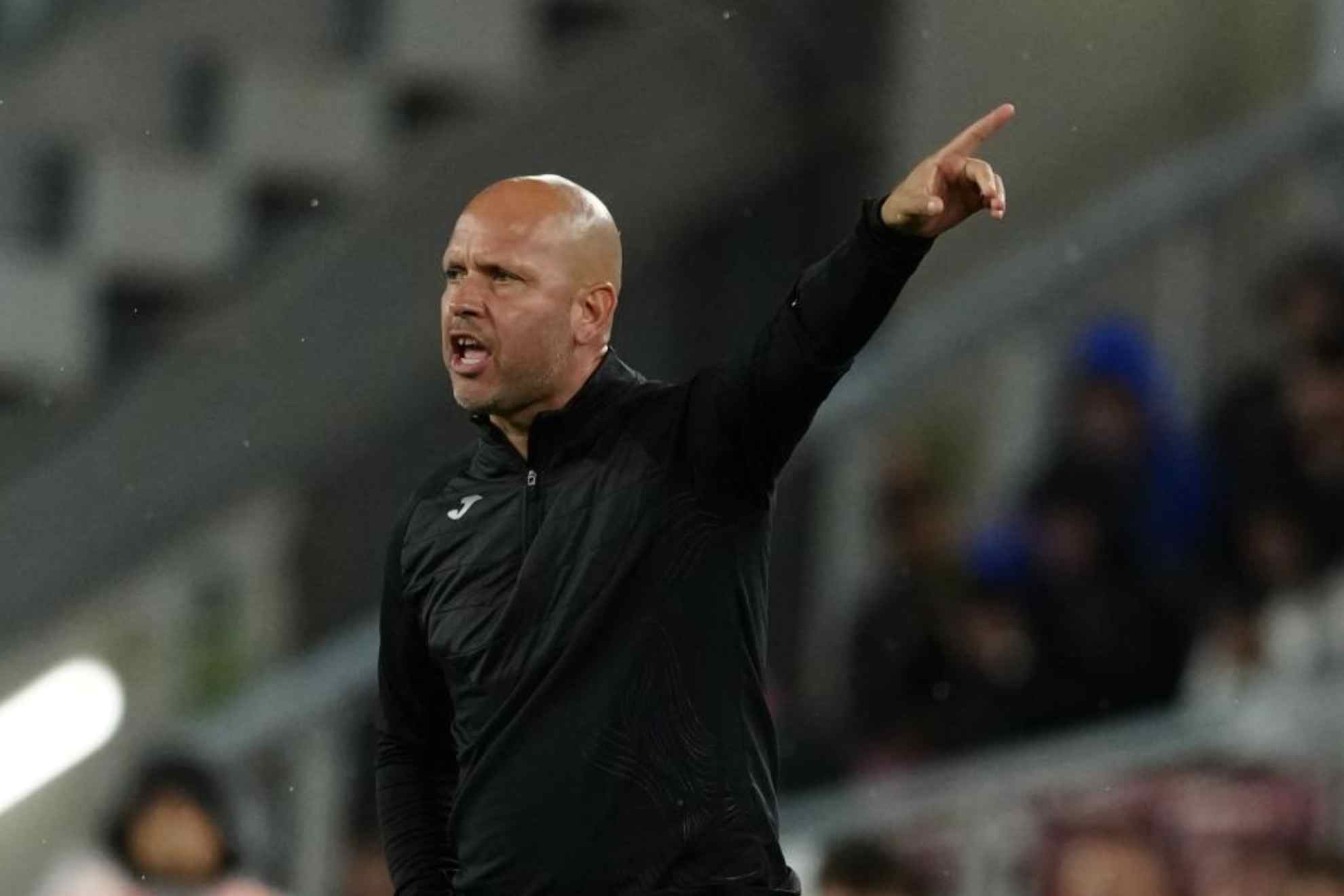 José Alberto, en un partido del Racing esta temporada. EFE