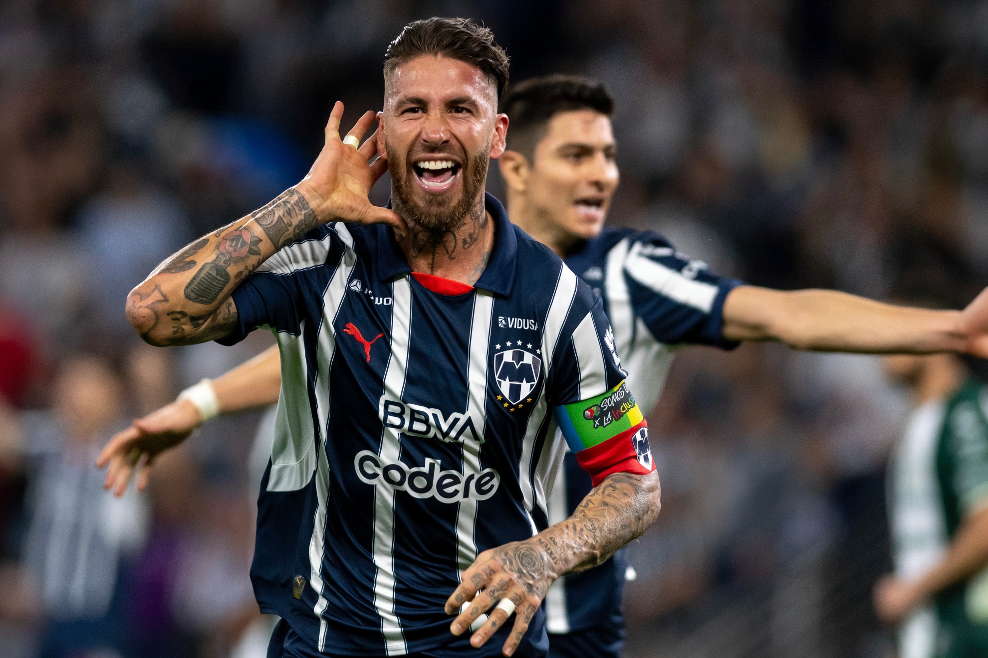 Sergio Ramos, con Rayados. EFE