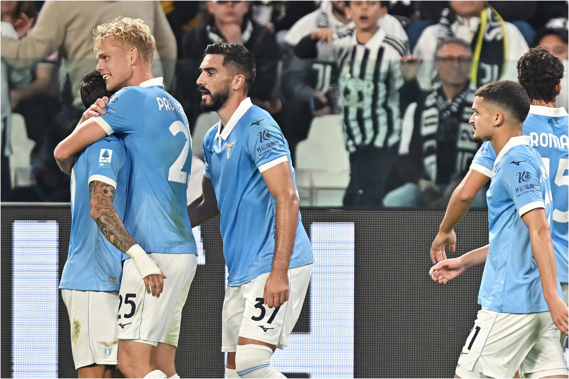 Una de las alegrías de la Lazio en Turín.