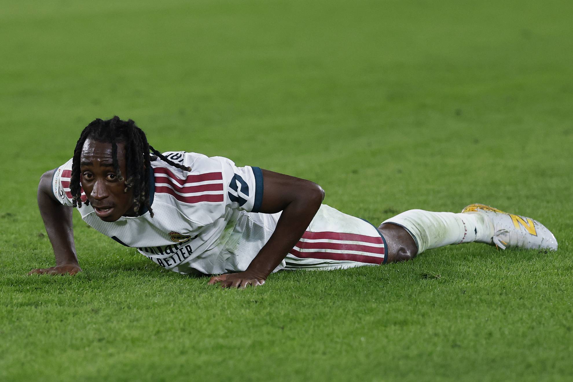 Diomande durante el partido de Champions frente a la Roma.