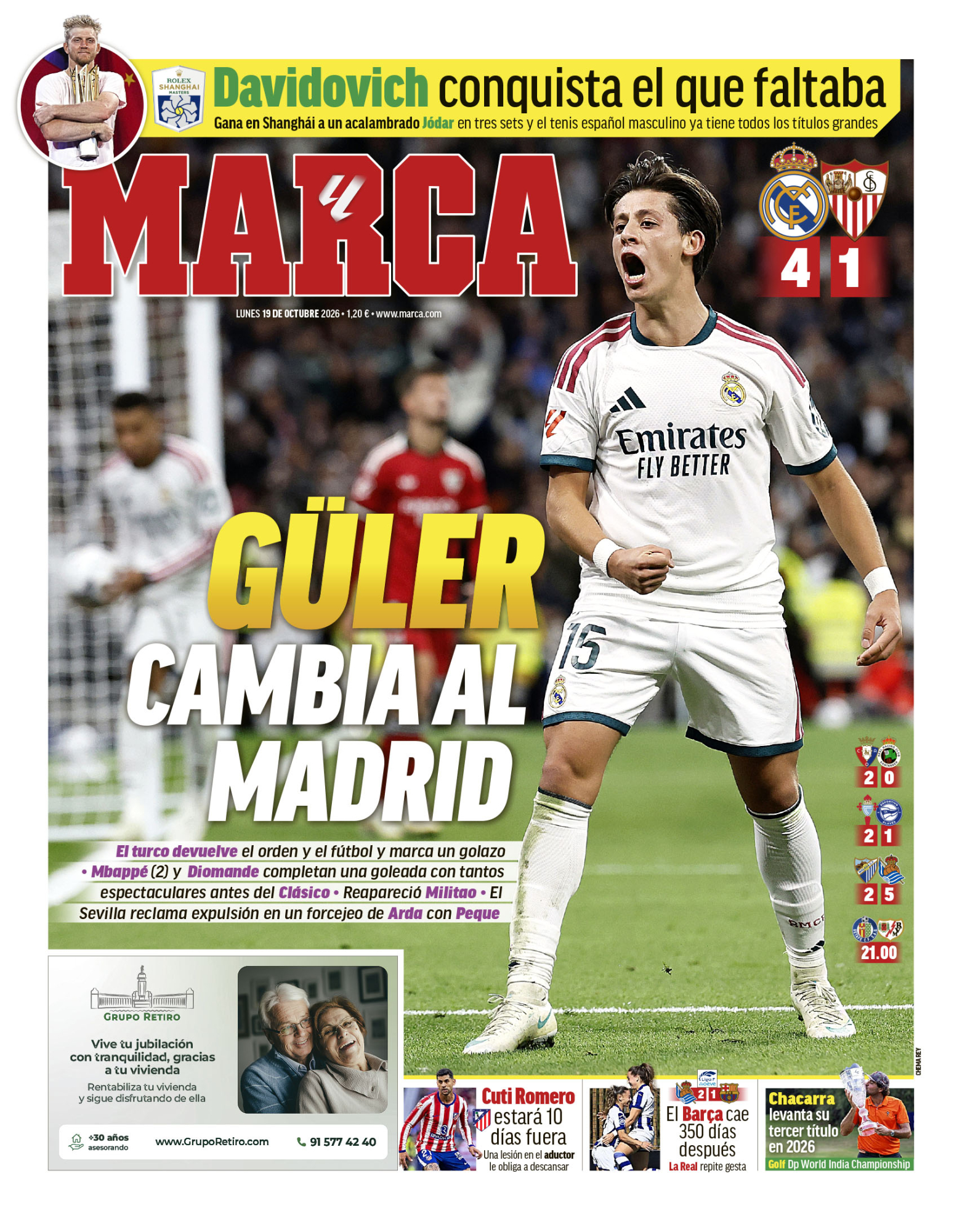 MARCA Actualizado: 19/10/2026 01:58 horas