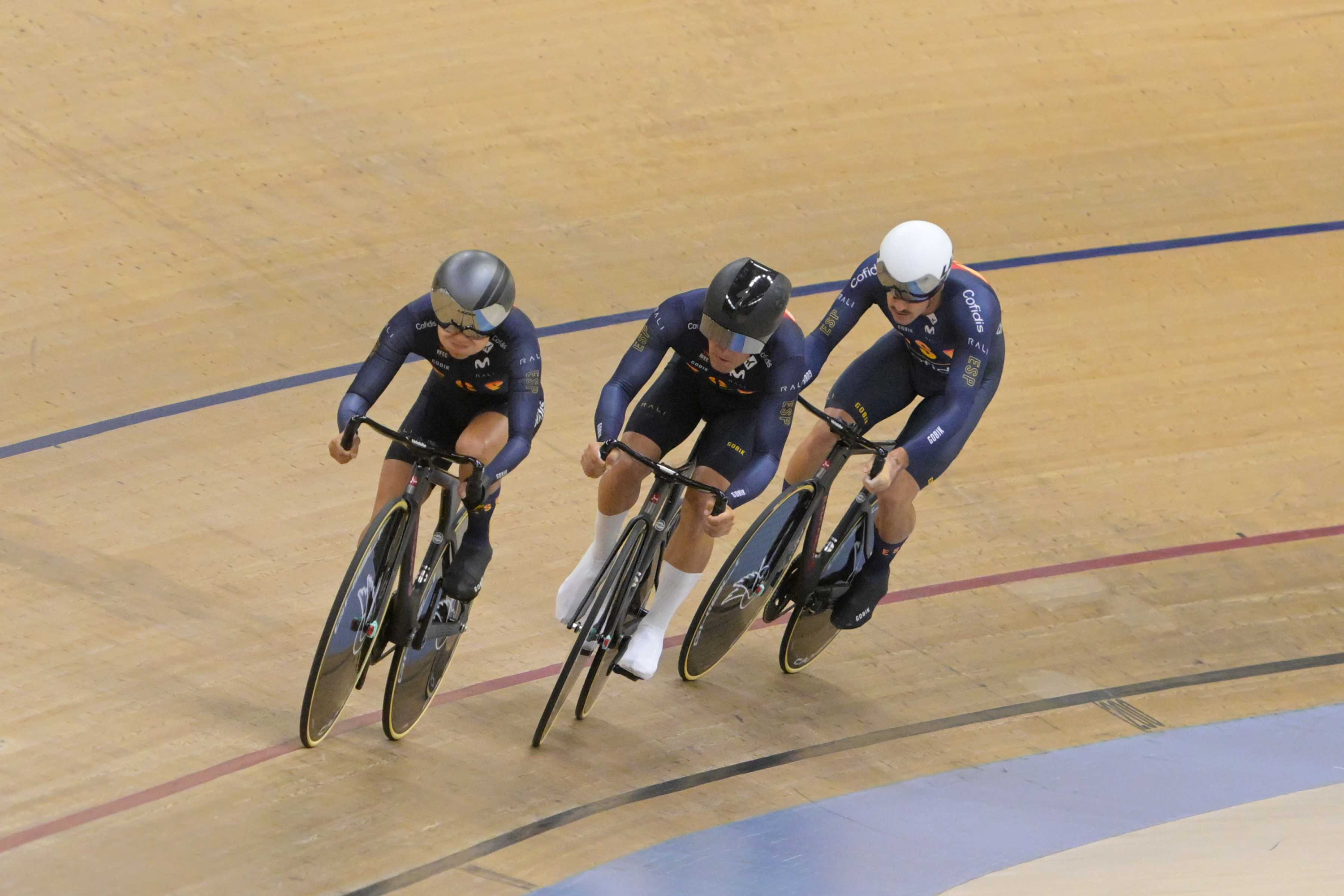 Concentración de la selección española previa al Mundial de ciclismo en pista. RFEC