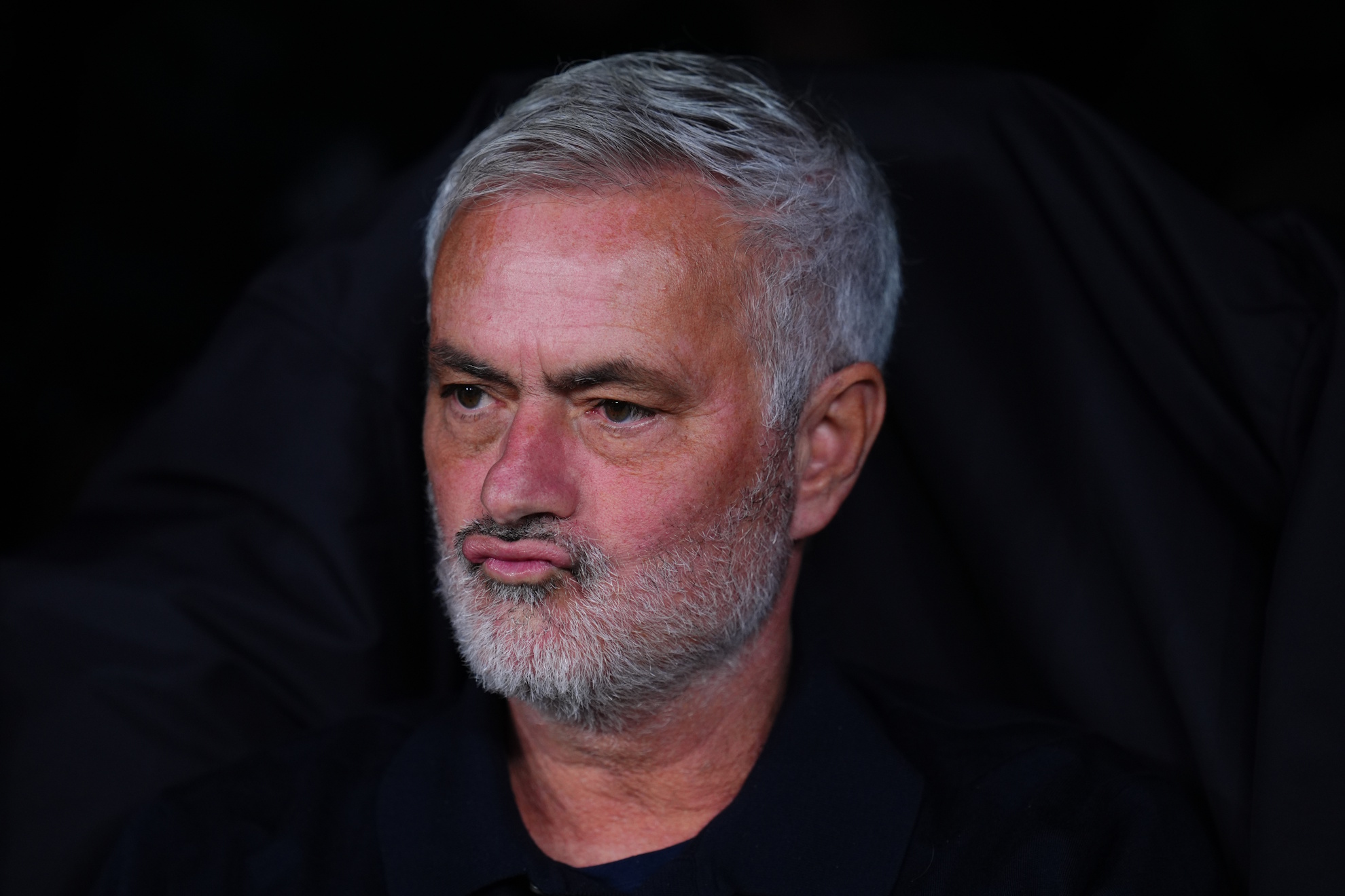 Real Madrid's head coach Jose Mourinho sits on the bench before the La Liga soccer match between Real Madrid and Sevilla in Madrid, Spain, Sunday, Oct. 18, 2026. (AP Photo/Manu Fernandez) Manu Fernandez