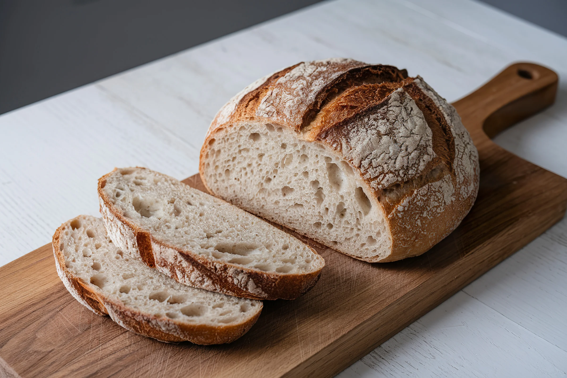 El pan de masa madre se ha ganado fama de ser una alternativa más saludable al pan común