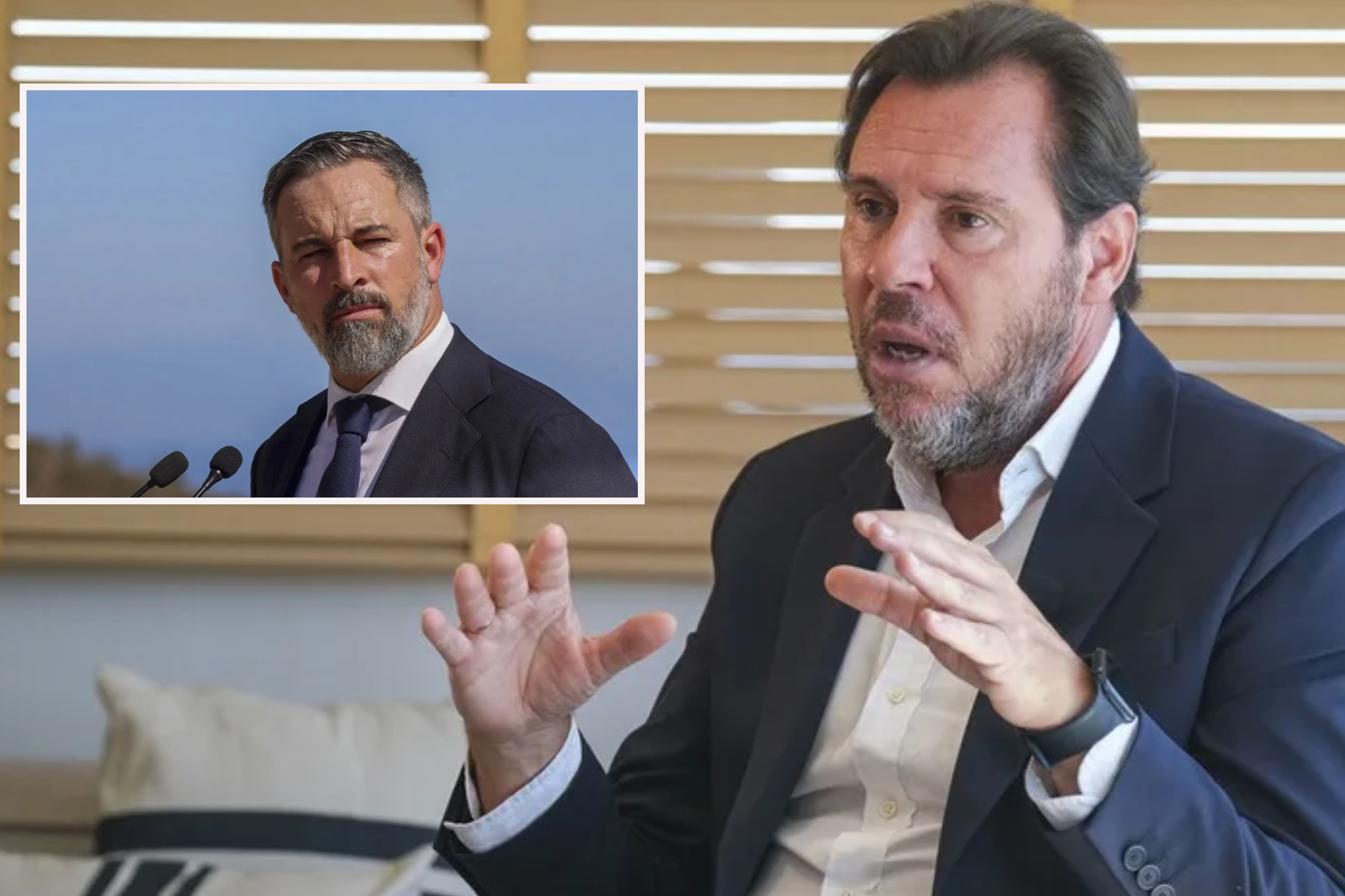 Óscar Puente y Santiago Abascal EFE