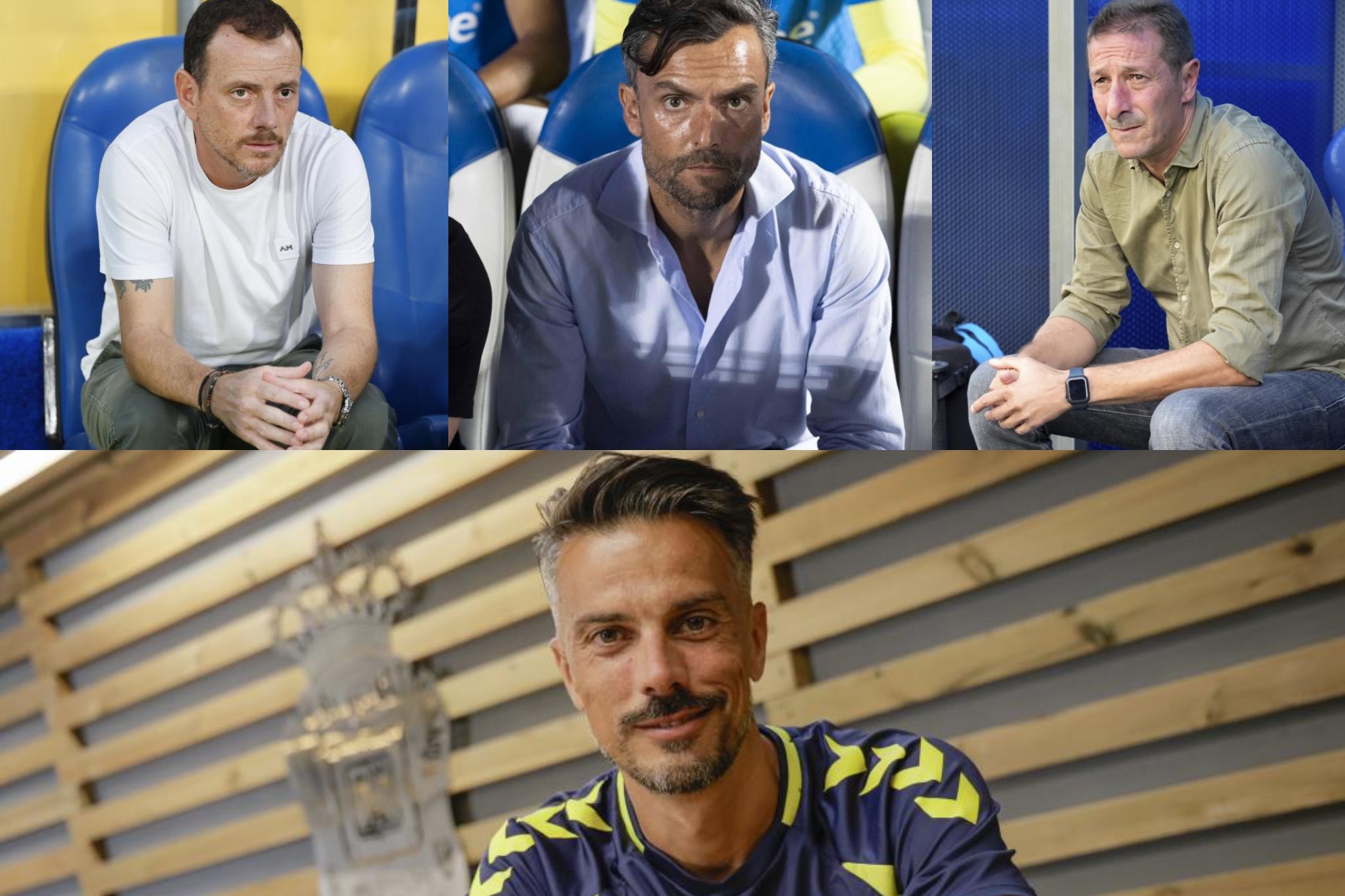 Alberto González, Rubén Albés, Luis Miguel Ramis y Rubén de la Barrera. LINO GONZALEZ / LALIGA / GERARDO OJEDA