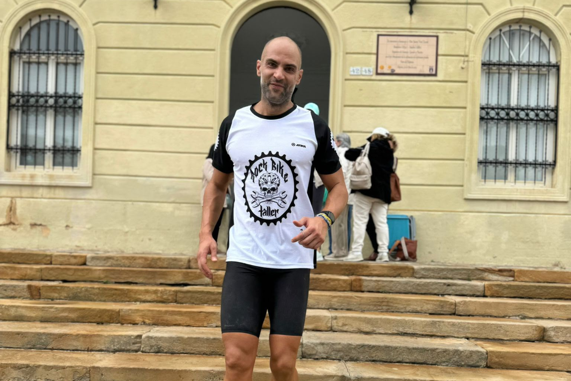 Abel Mansilla, en uno de sus retos.