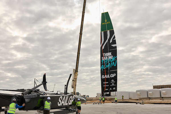 La sede de entrenamiento de SailGP en Pensacola (Florida).