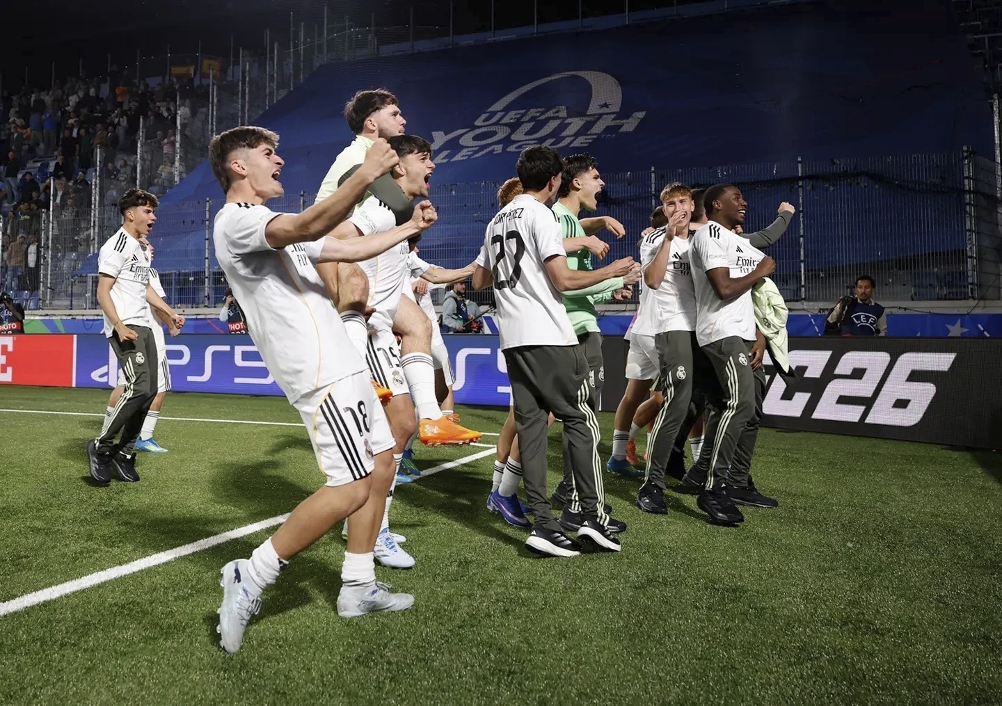 Celebración de la Youth League.