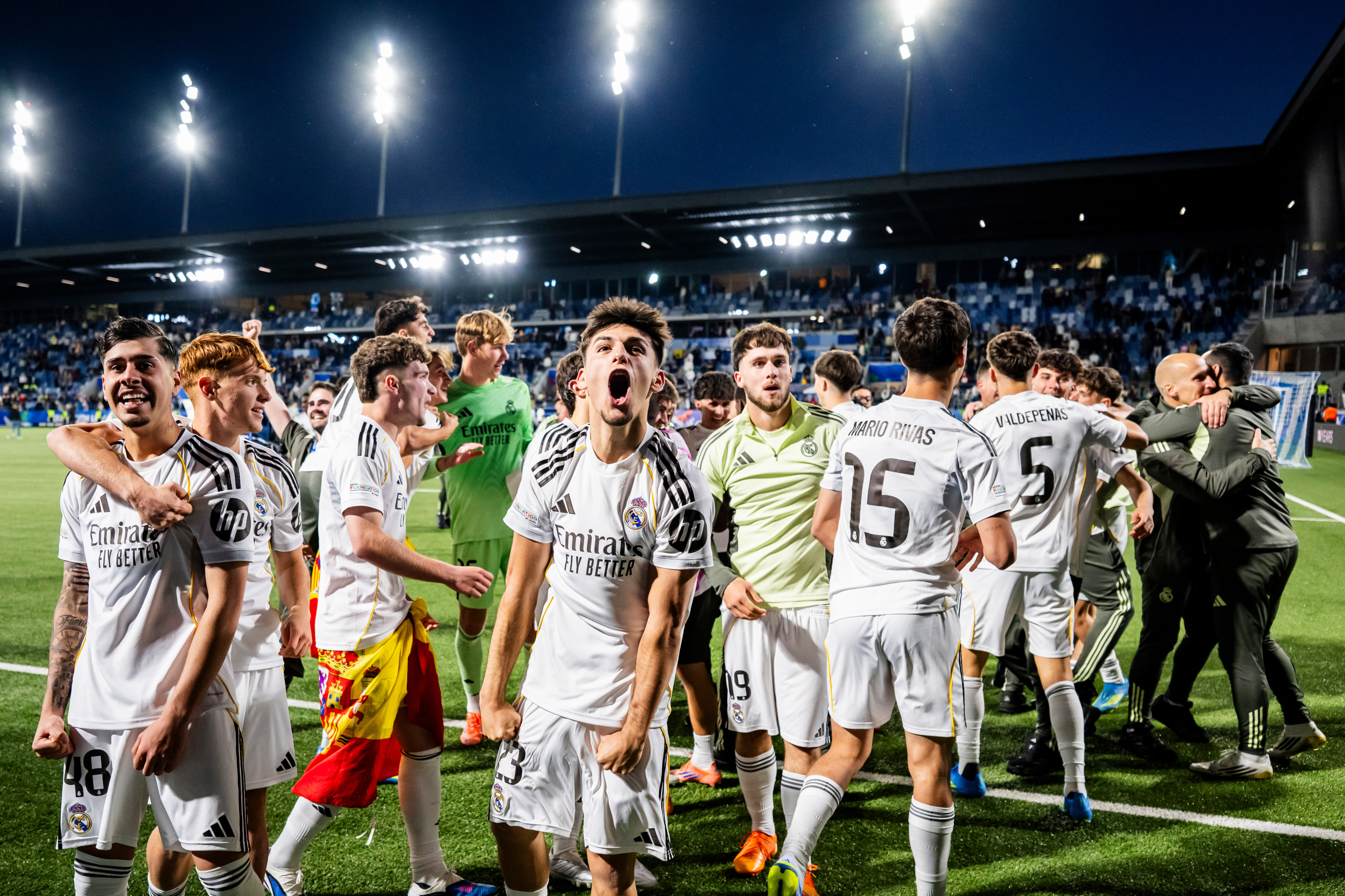 Celebración de la Youth League.
