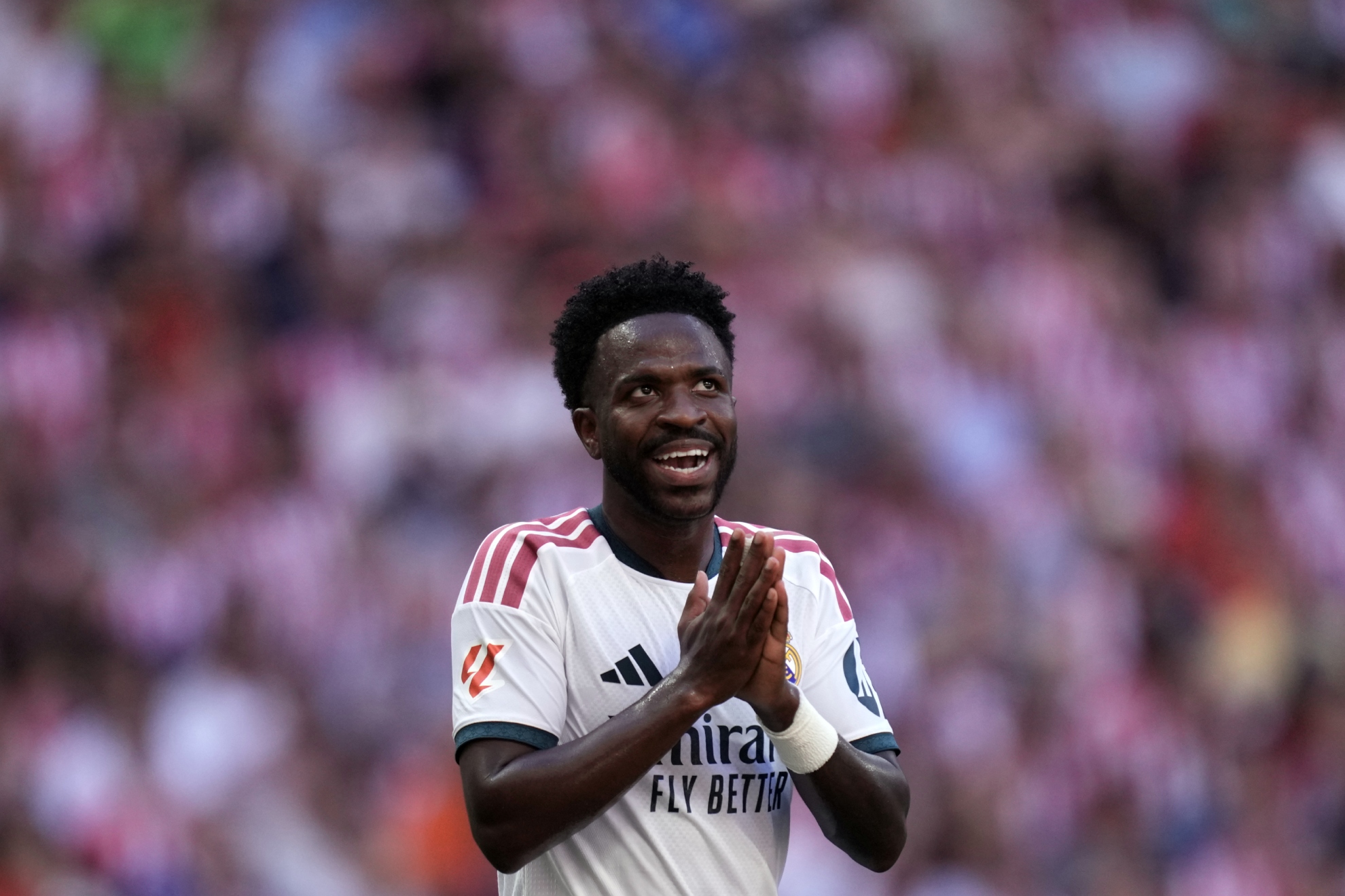 Vinicius en el derbi. LaPresse