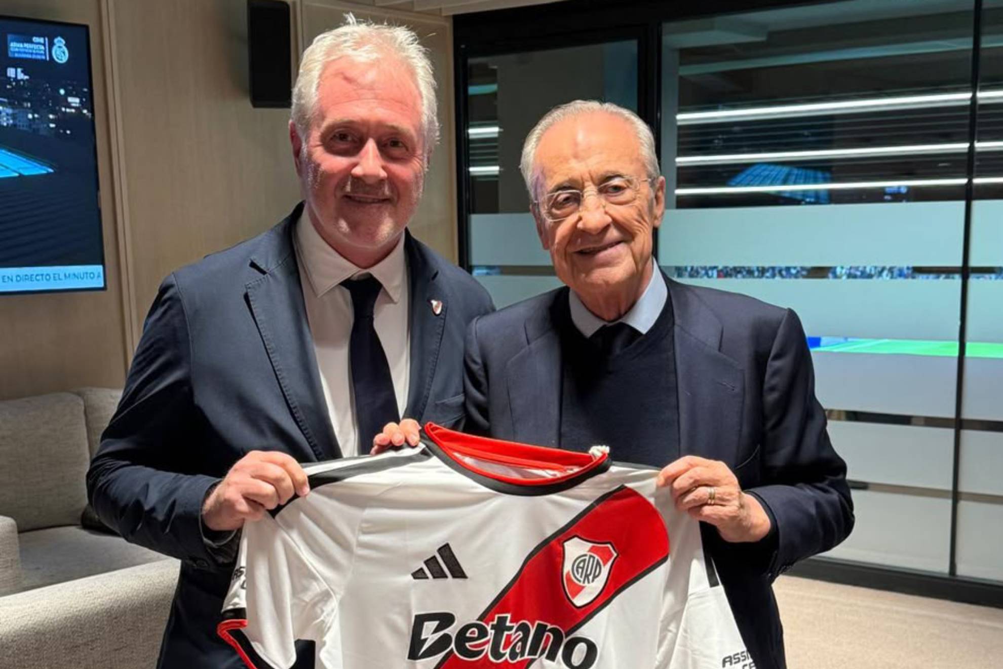 Matías Patanian, embajador internacional de River Plate, mantuvo un encuentro con Florentino Pérez.