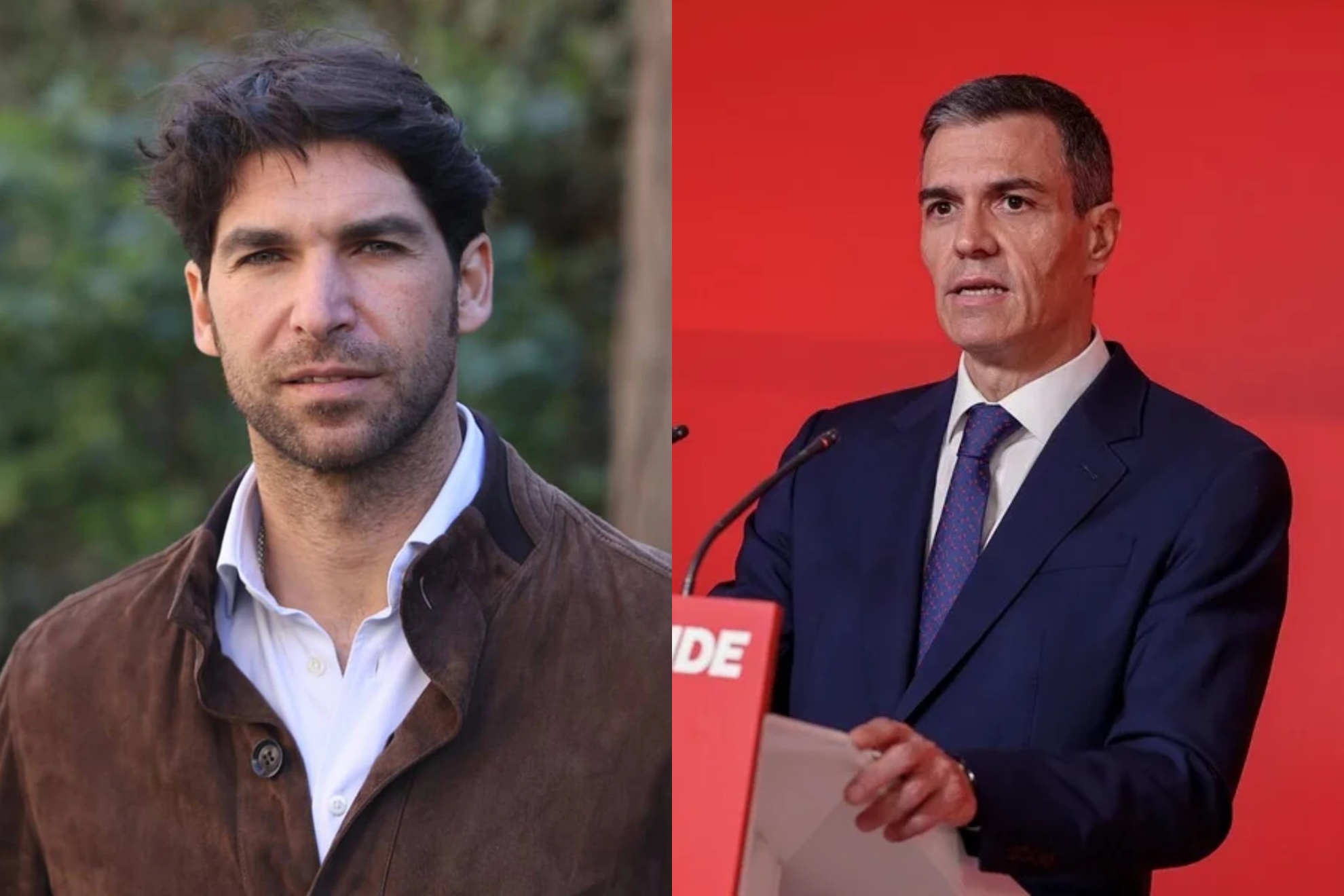 Cayetano Rivera y Pedro Sánchez.