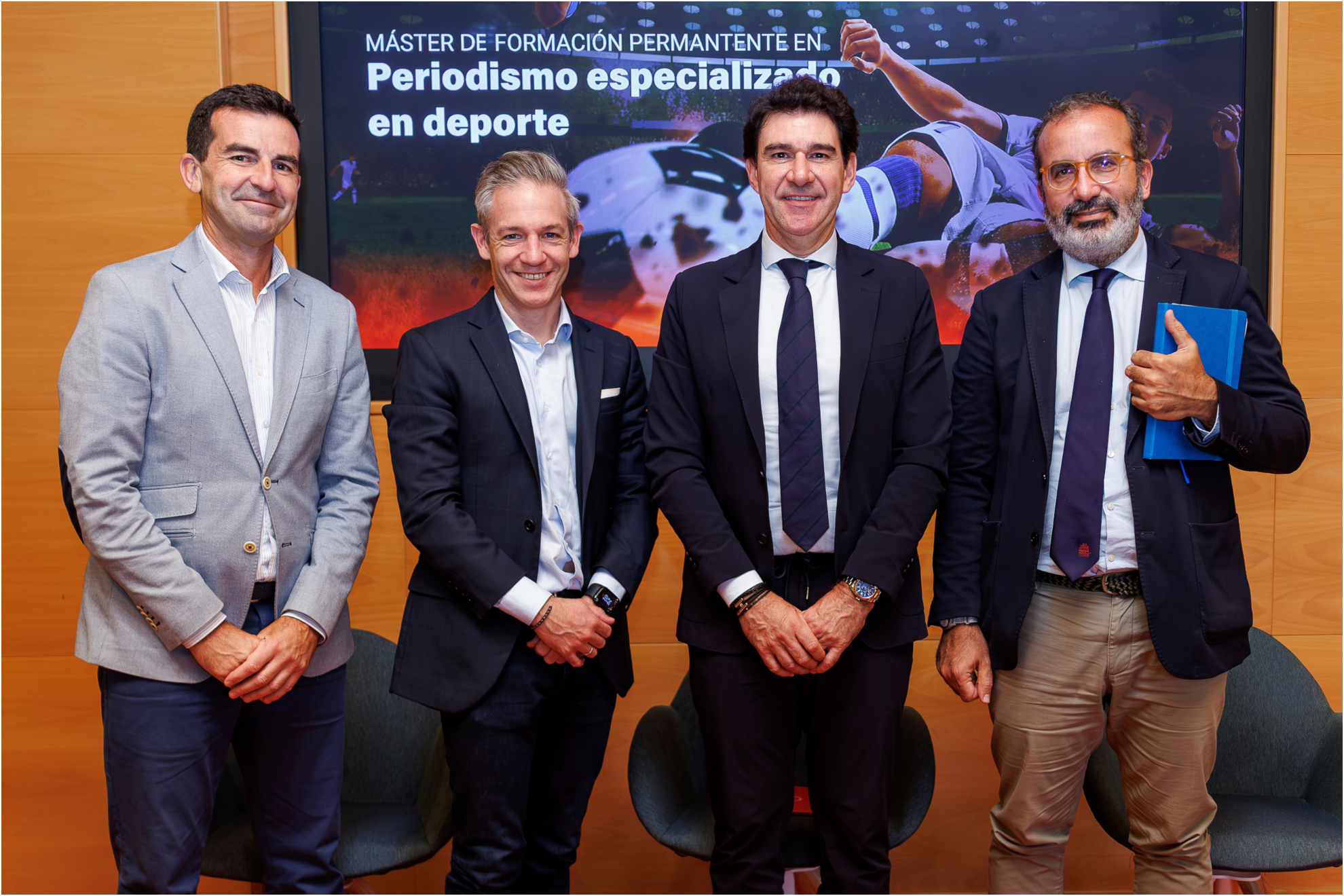 Karanka Aitor Karanka ejerce de padrino en la inauguración del Máster MARCA