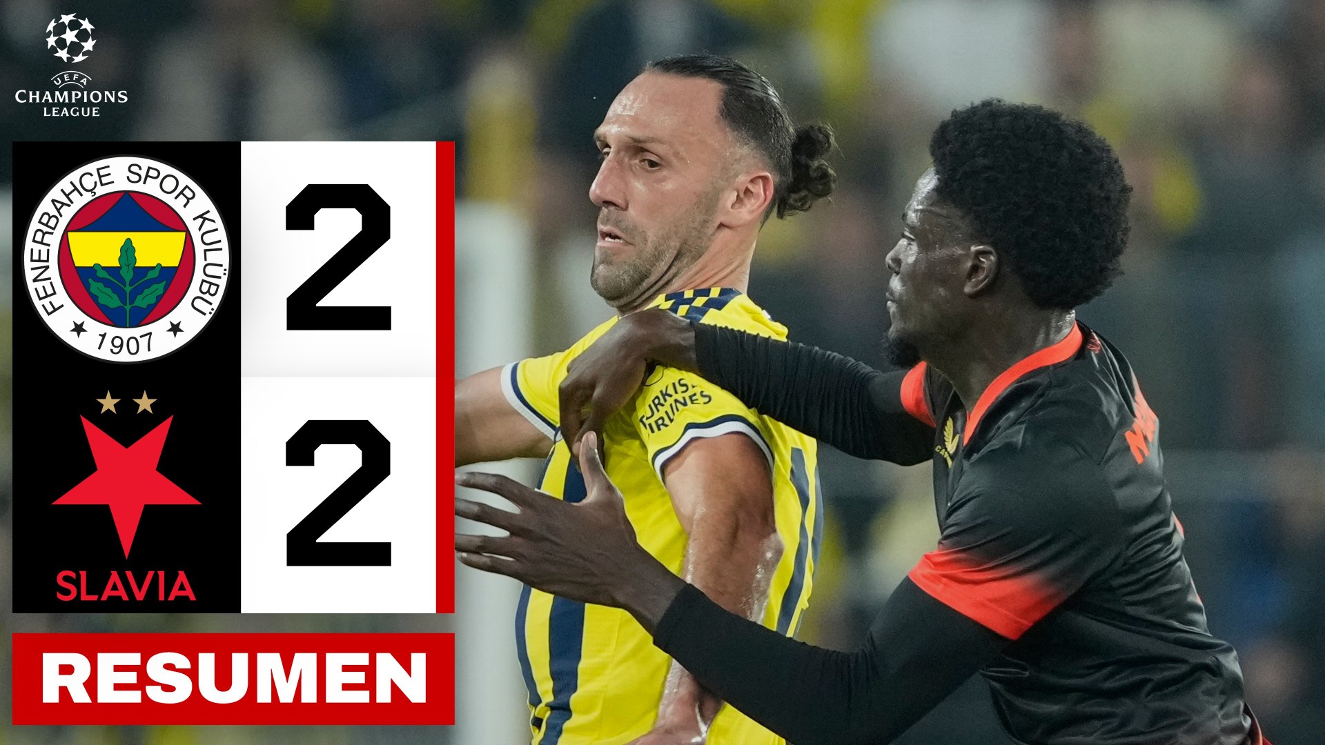 Fenerbahçe 2-2 Slavia de Praga: resumen y goles  Champions League (J3)El Slavia Praga logró igualar el tempranero 2-0 con el que arrancaron los turcos.