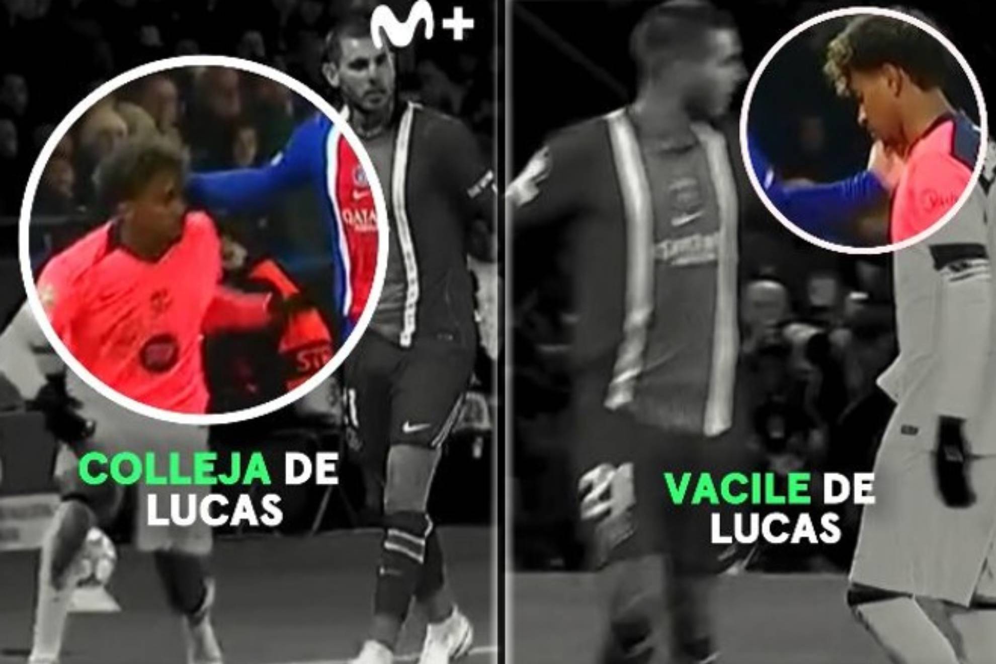 Los vaciles de Lucas Hernández en su "increíble marcaje" a Lamine Yamal: colleja, caricia, risas... Movistar +