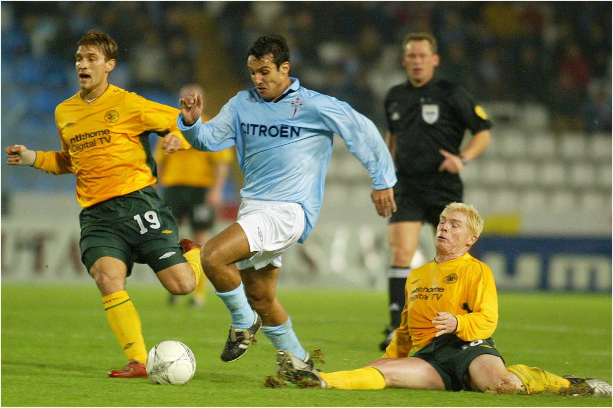 Gustavo López, en el duelo ante el Celtic de la 2002/2003 JJ LANDIN