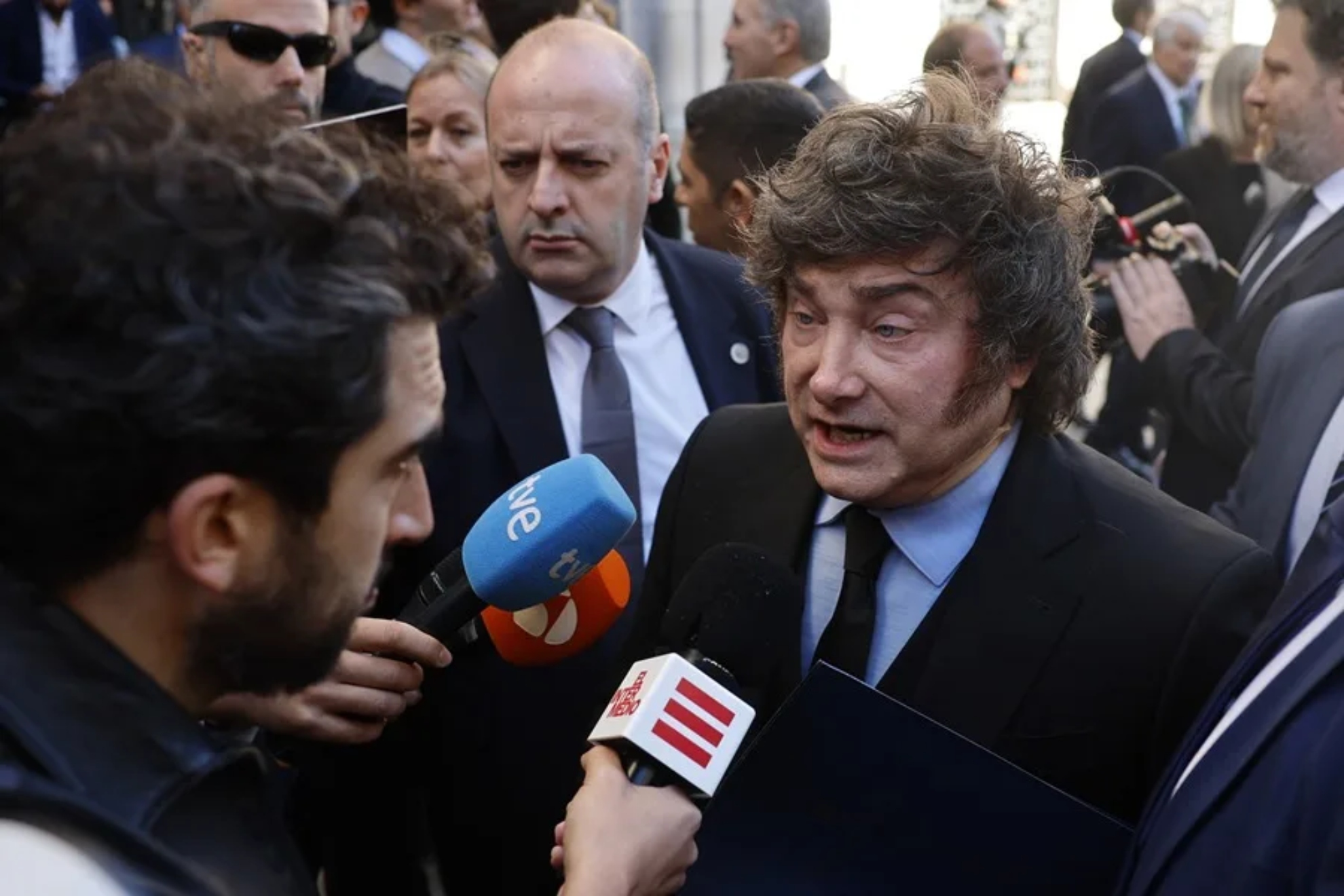 Javier Milei, en Madrid. EFE