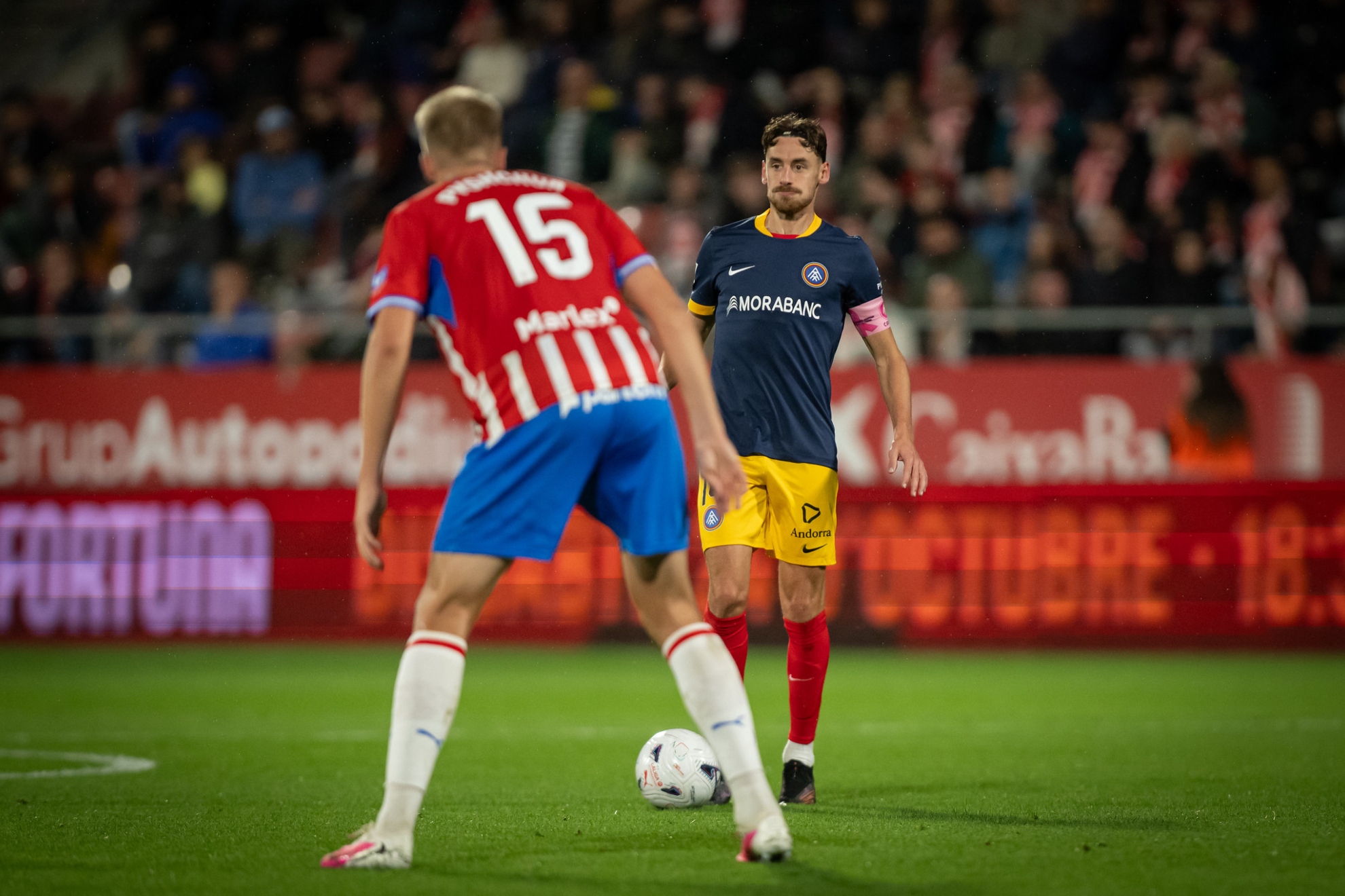 sergio Molina, en su partido en Montilivi. ANDORRA