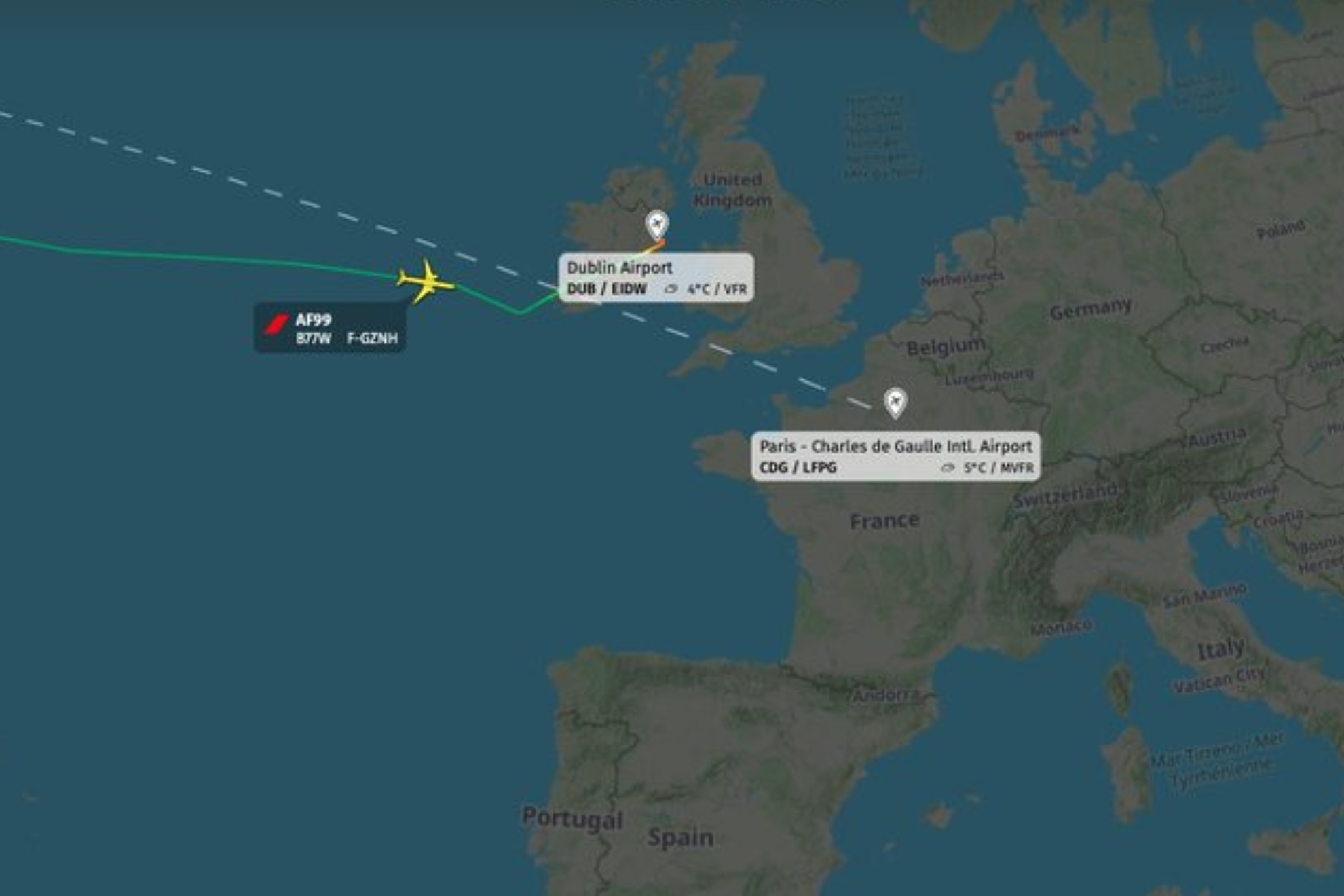 AF99 de Air France