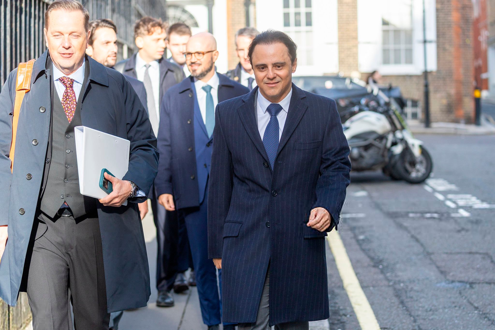 Massa, durante la vista por su caso en el Tribunal Superior de UK en 2025. EFE