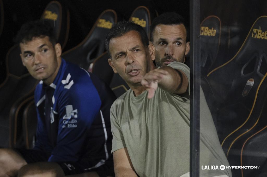 Javi Calleja, en un partido del Eldense.
