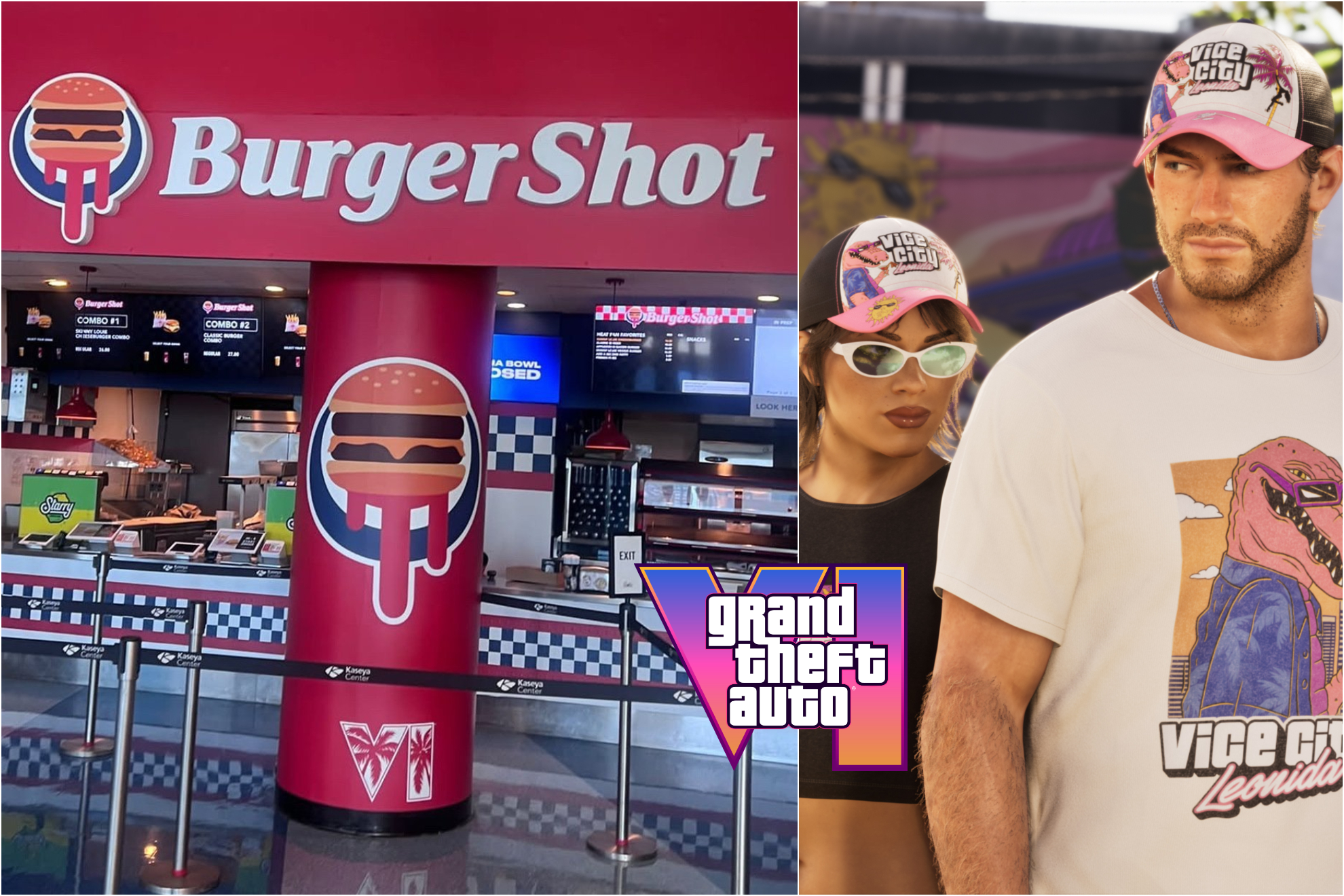 Burguer Shot, la hamburguesería de GTA, abría en Miami en el Kaseya Center
