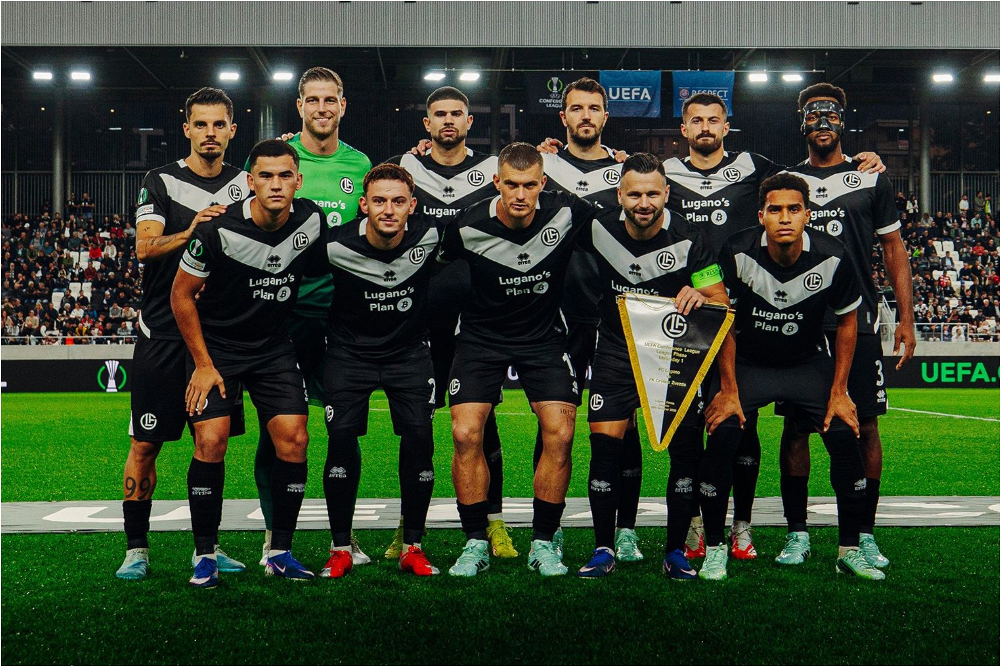 El 11 del Lugano en su estreno europeo FC LUGANO