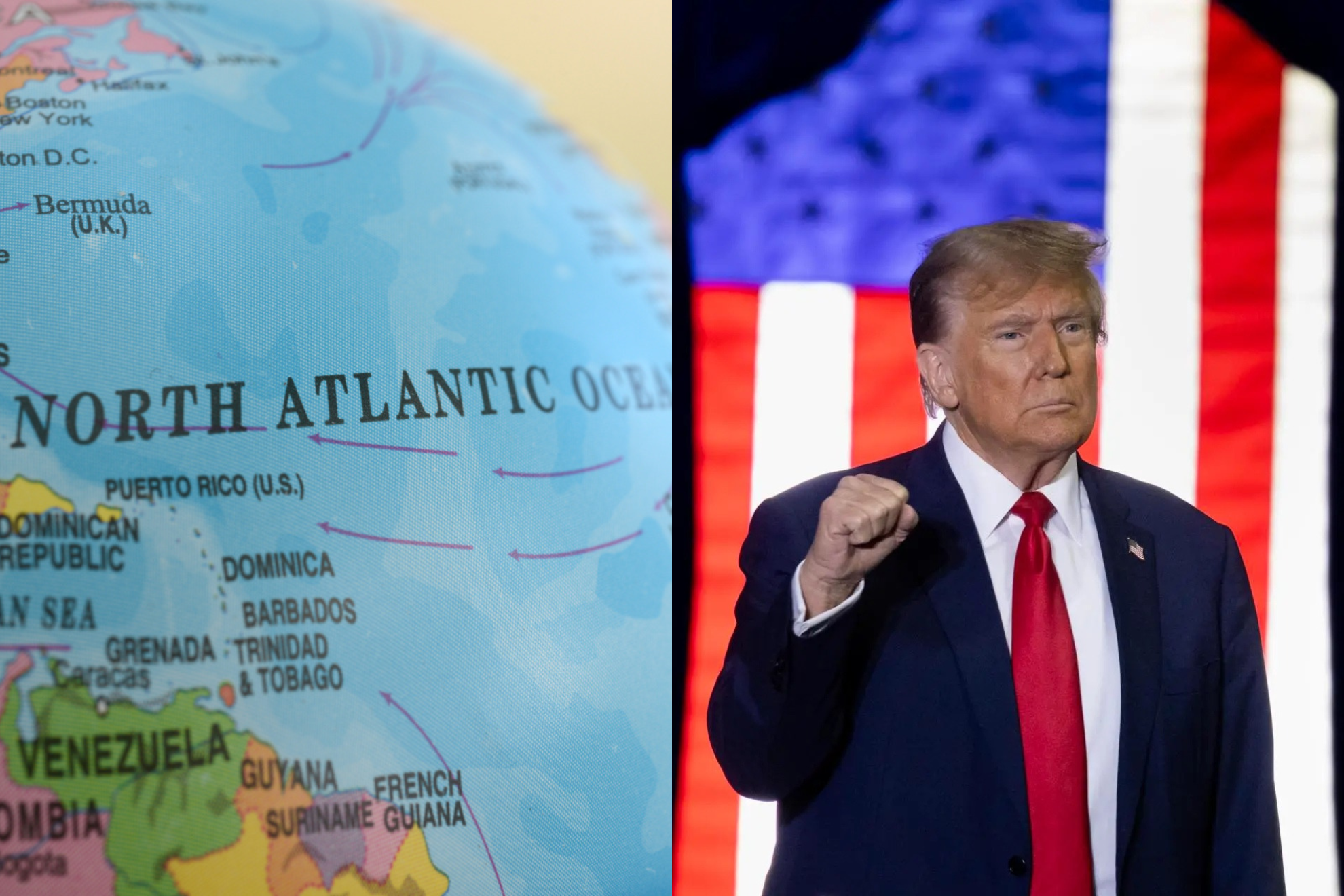 Donald Trump pide rebautizar el Oceano Atlantico como Oceano Trump