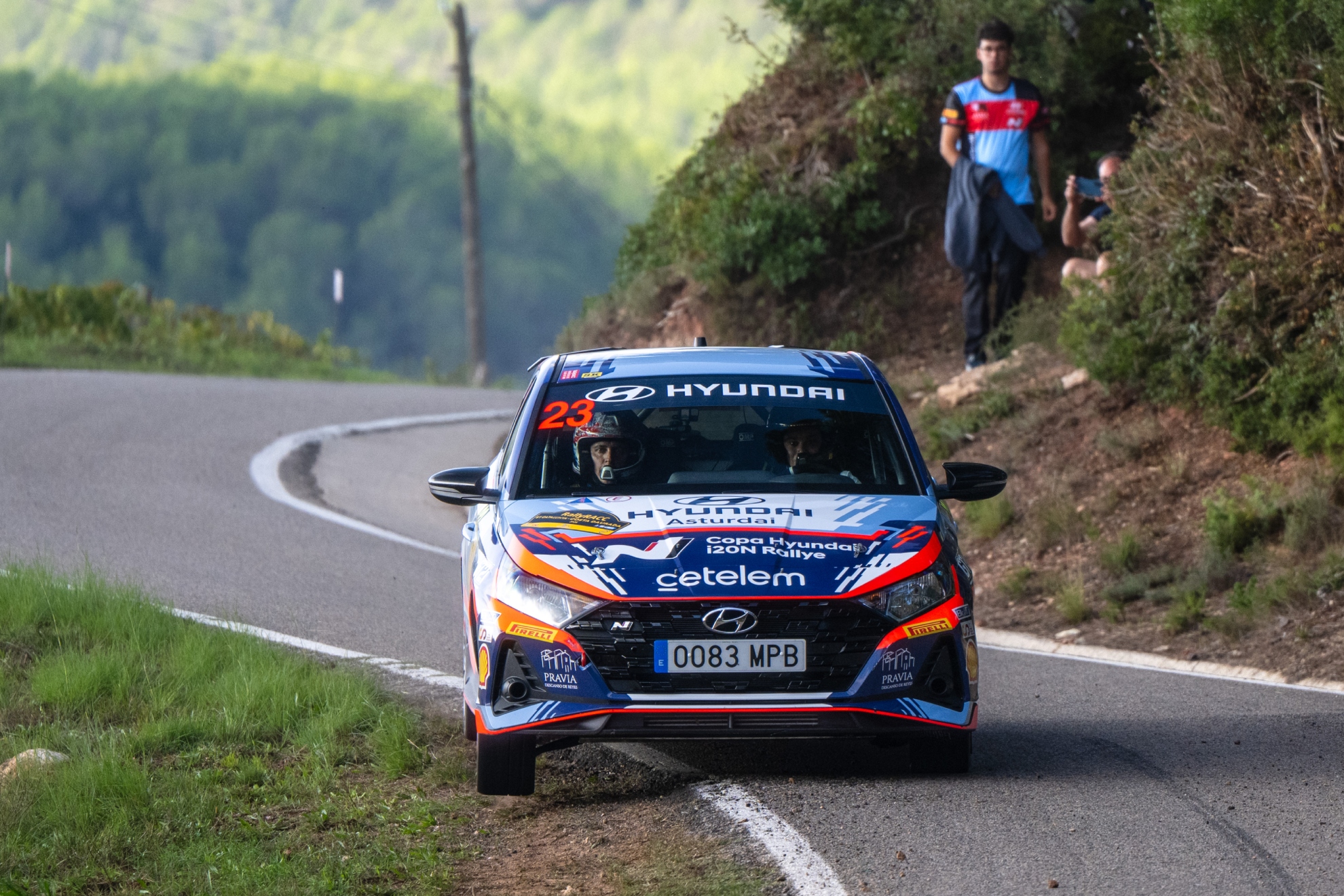 Blanco, al ataque con el Hyundai i20N N3 Shakedown Media / Danny García