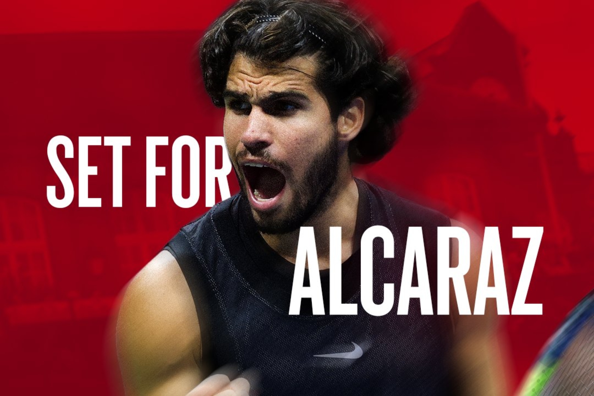 Alcaraz, en el cartel de Queen's.