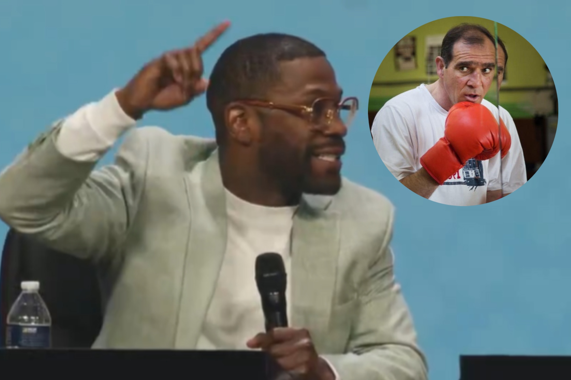Floyd Mayweather durante su entrevista en PBD Podcast.