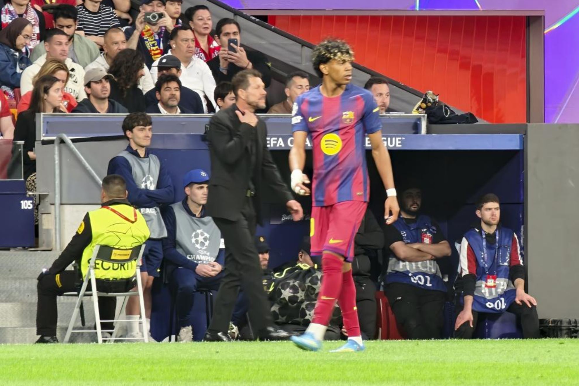 Lamine ante el Atlético el curso pasado.