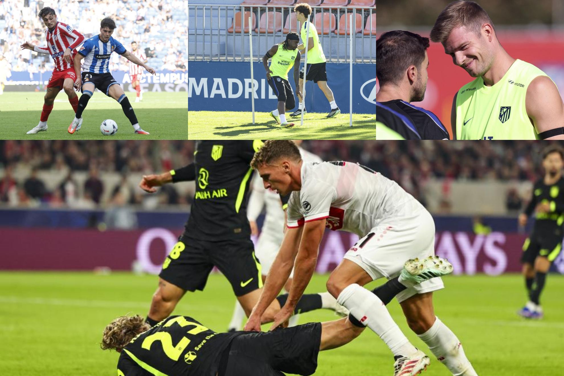 Pubill, Lookman, Sorloth y Hjulmand.