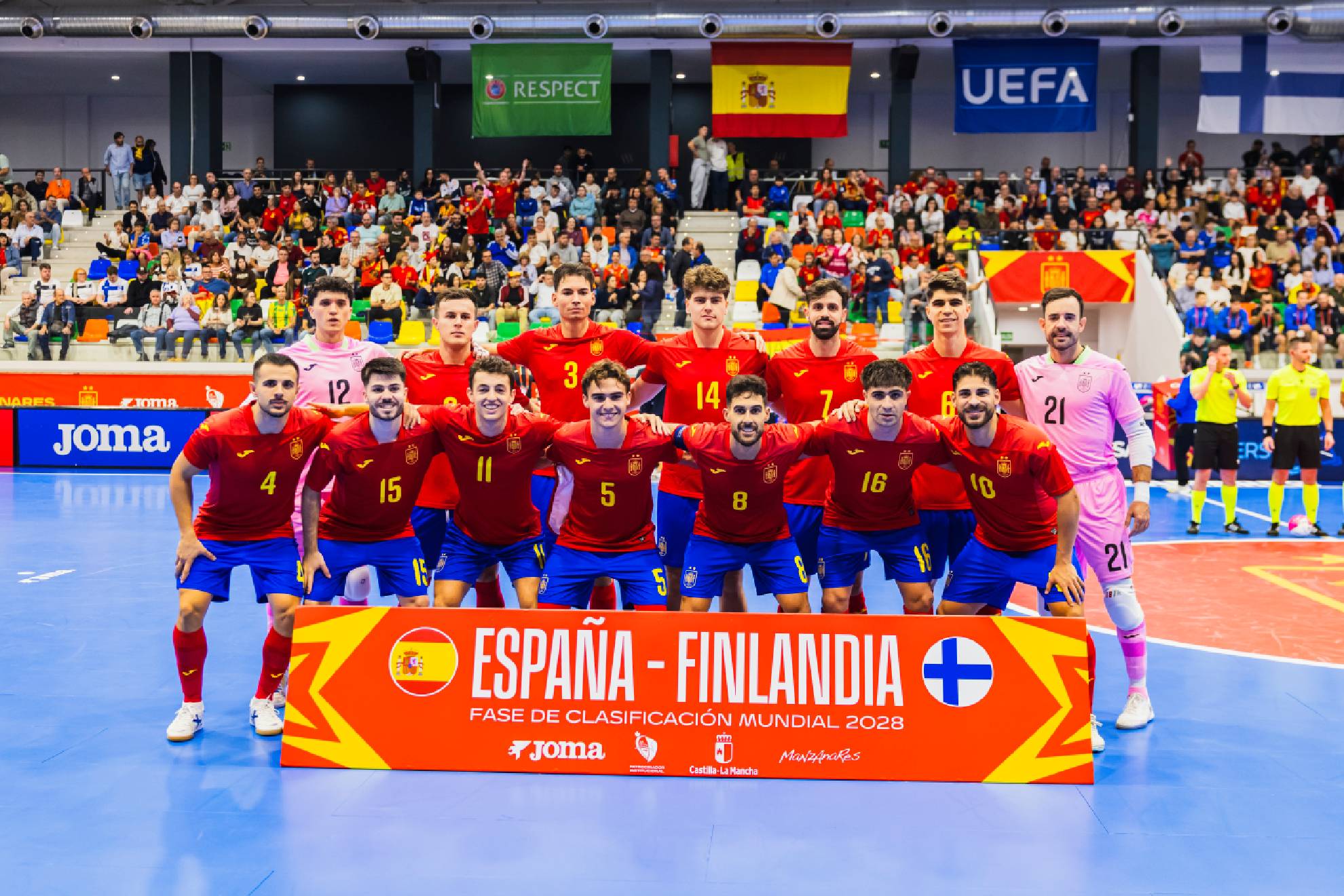 Los 14 jugadores que se midieron a Finlandia el martes en Manzanares RFEF