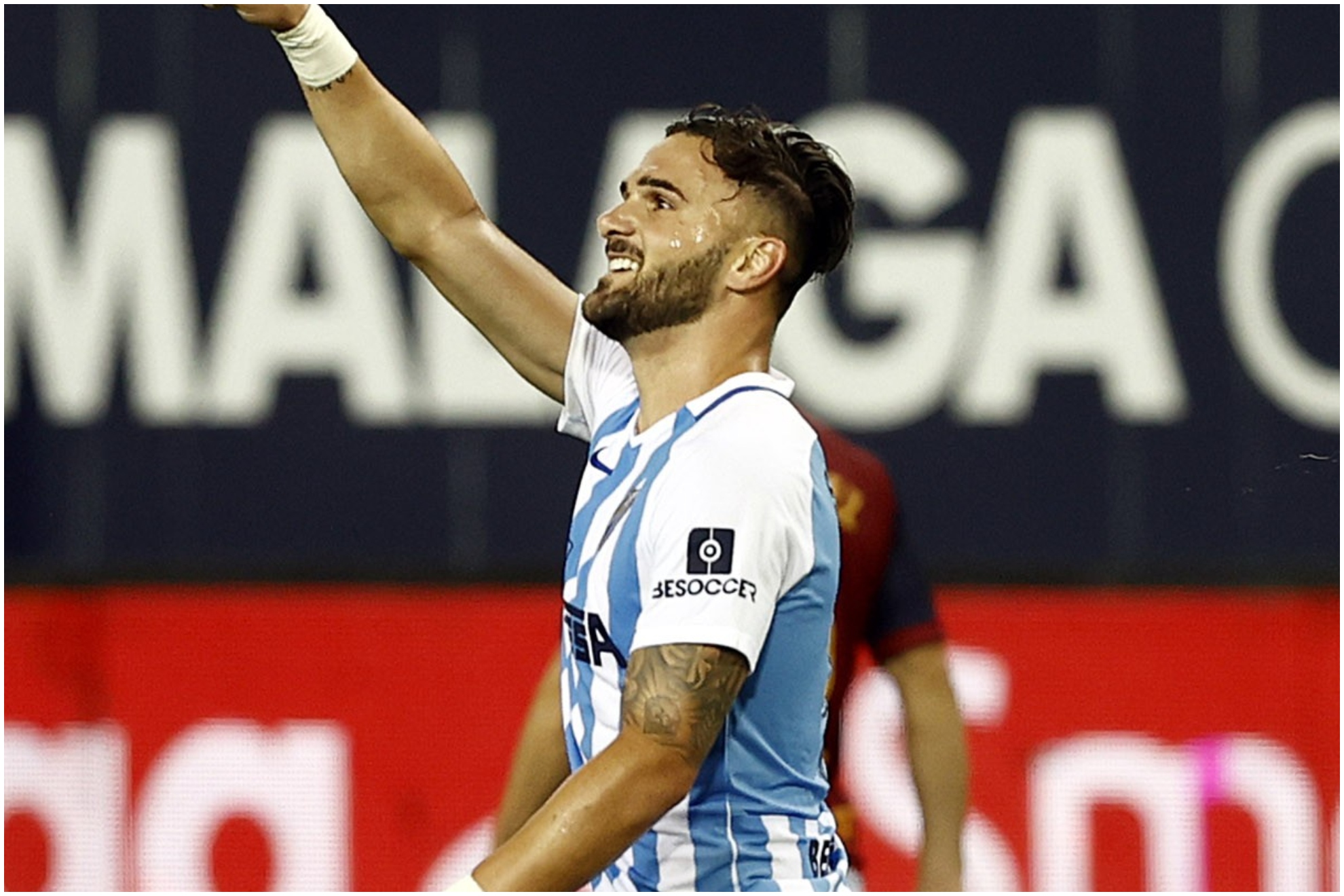 Sadiku durante su etapa en el Málaga.