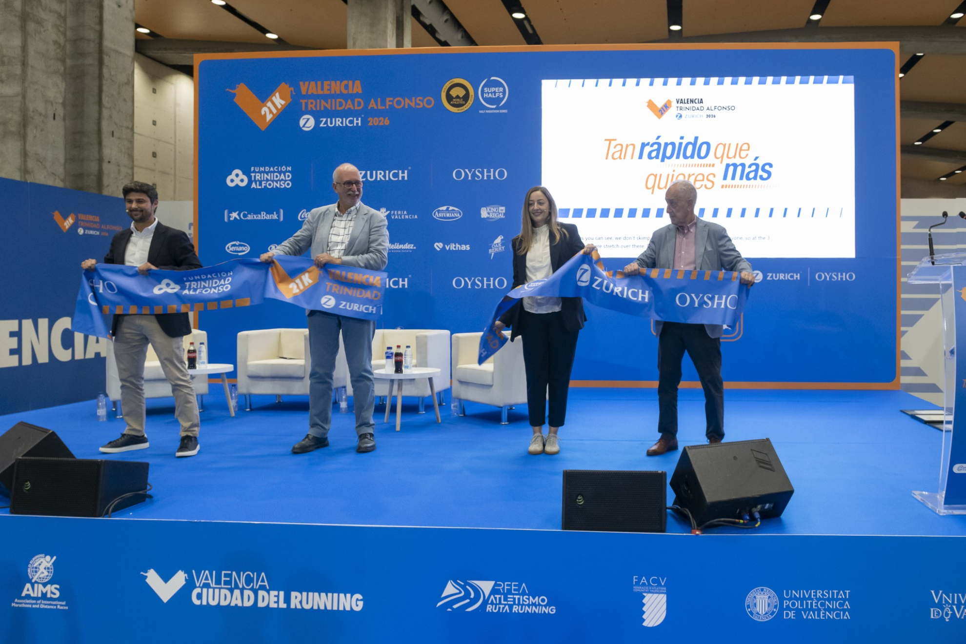 Presentación del Medio Maratón Valencia Trinidad Alfonso Zurich.