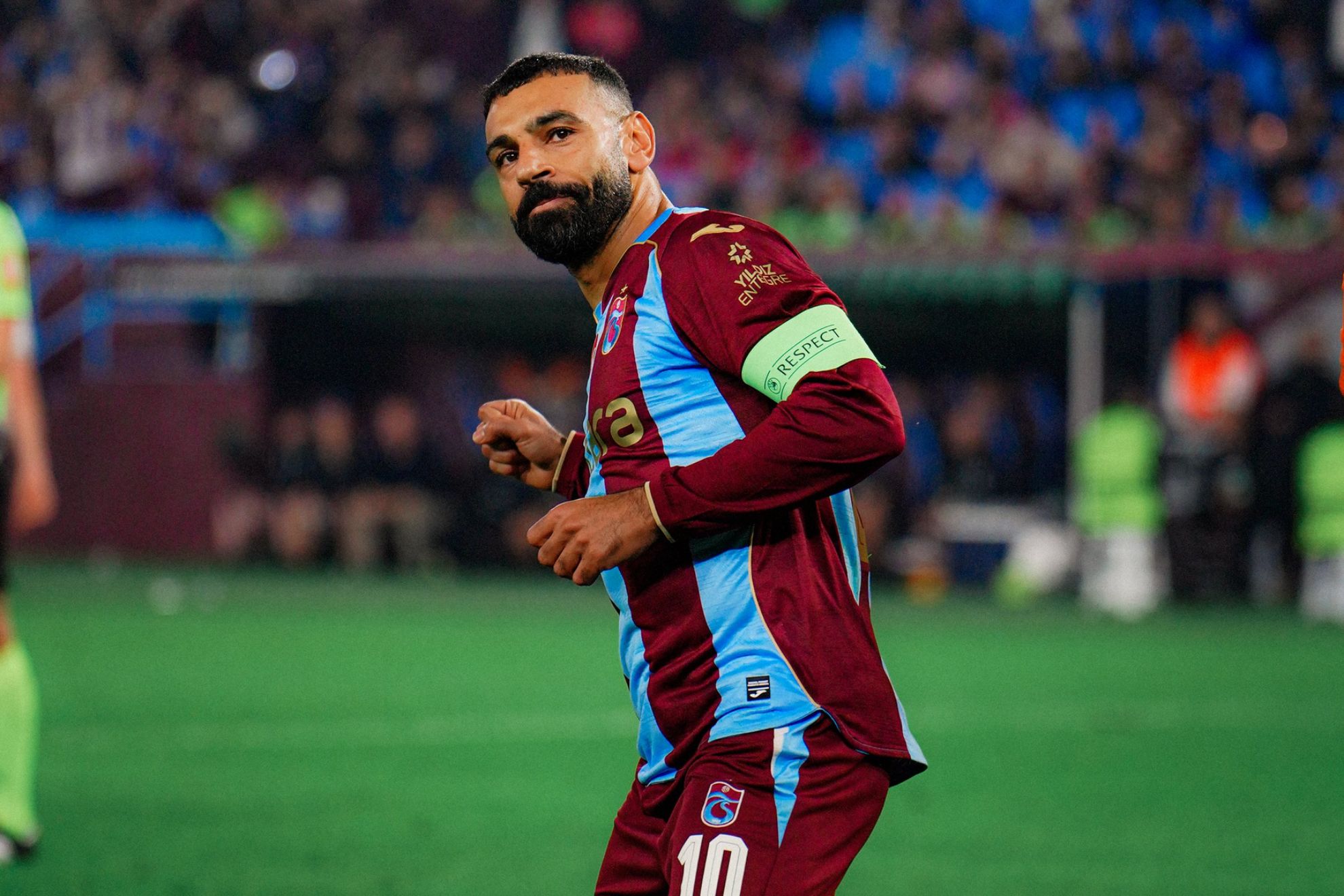 Salah celebra su gol @Trabzonspor