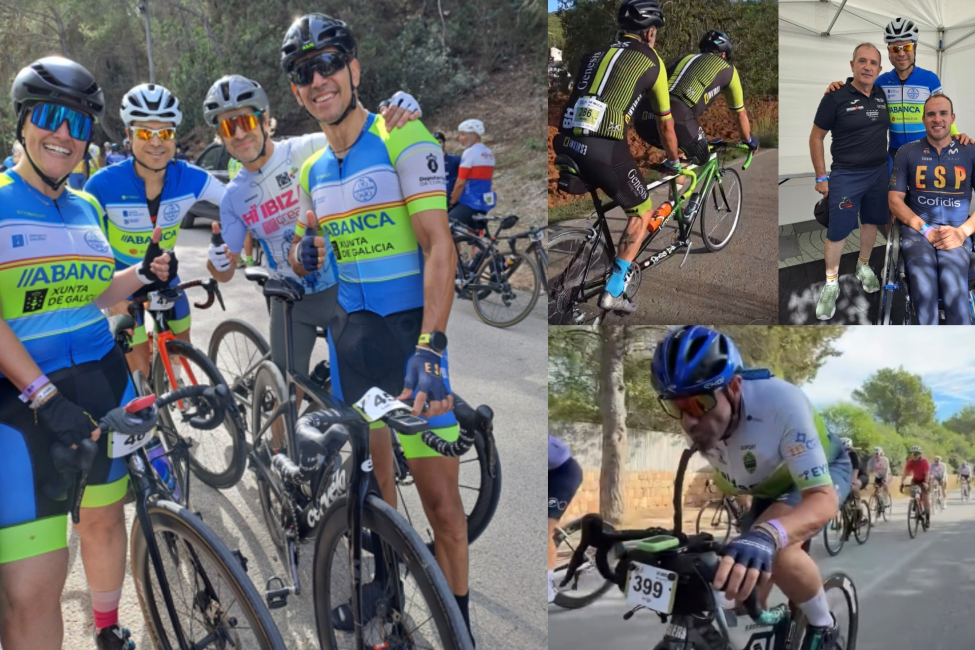 Varias imágenes de la Vuelta Cicloturista a Ibiza Campagnolo.