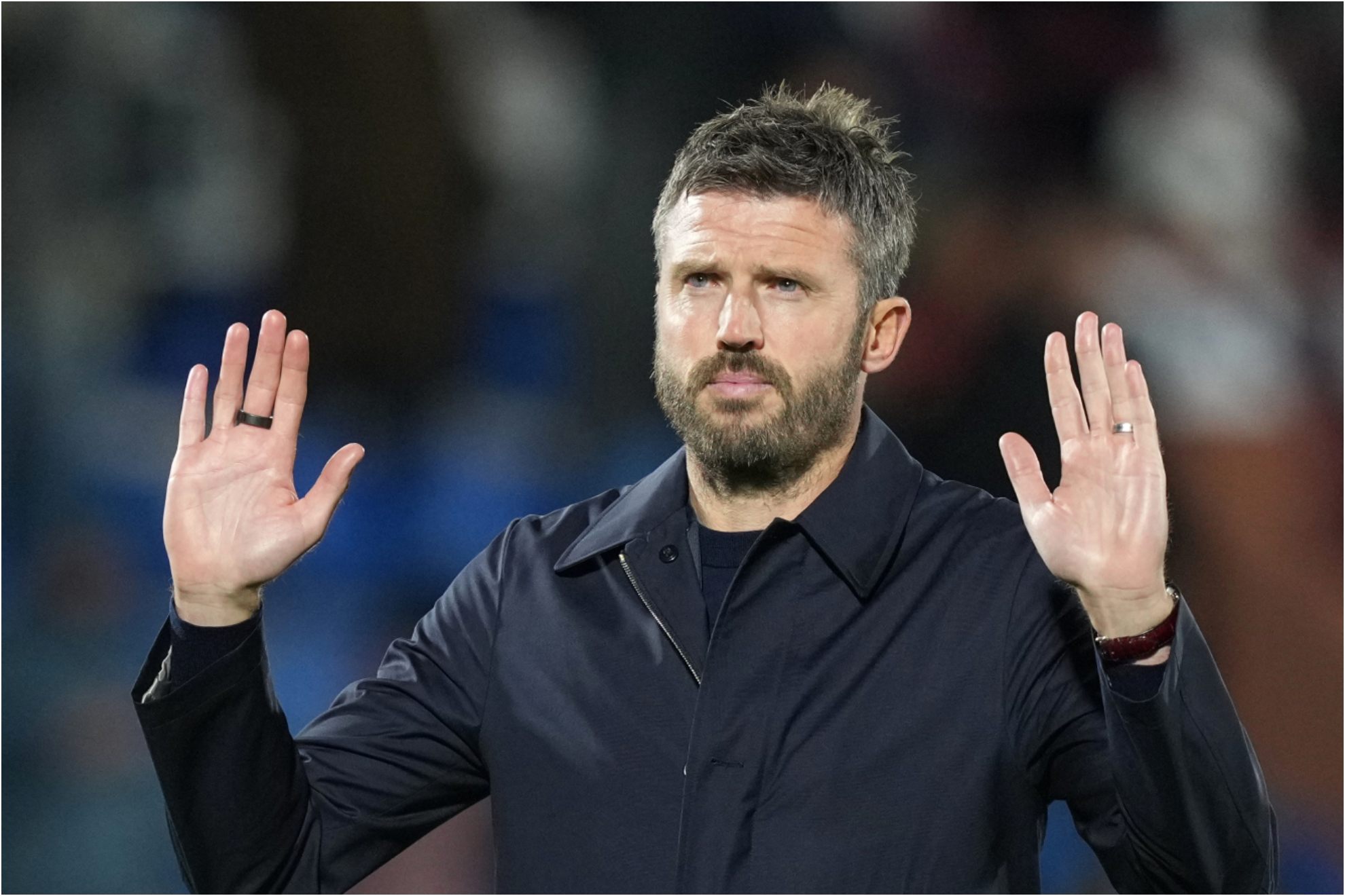 Carrick, en el partido del Como de Champions.