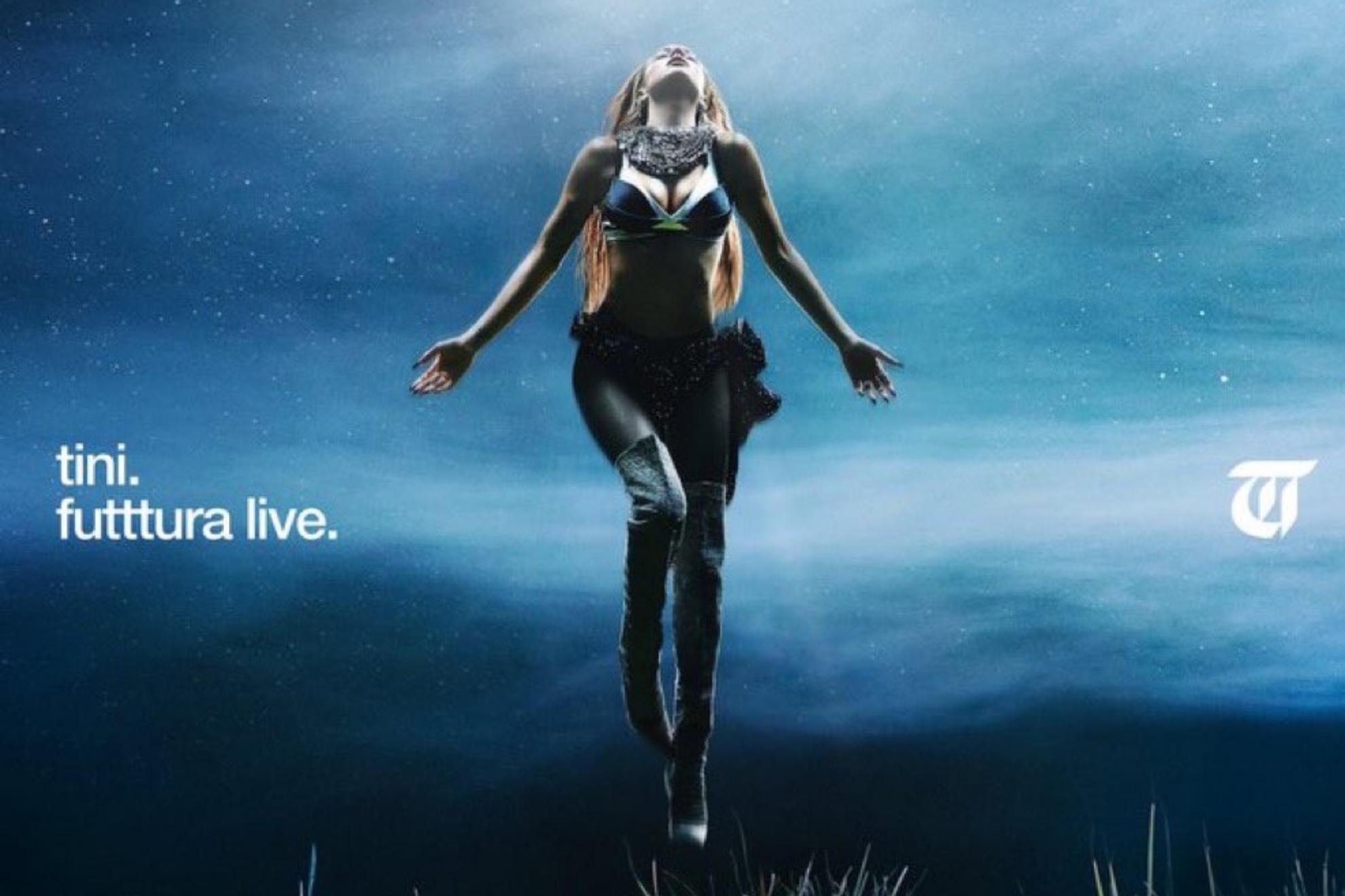 Portada del álbum 'Futttura Live' de Tini.