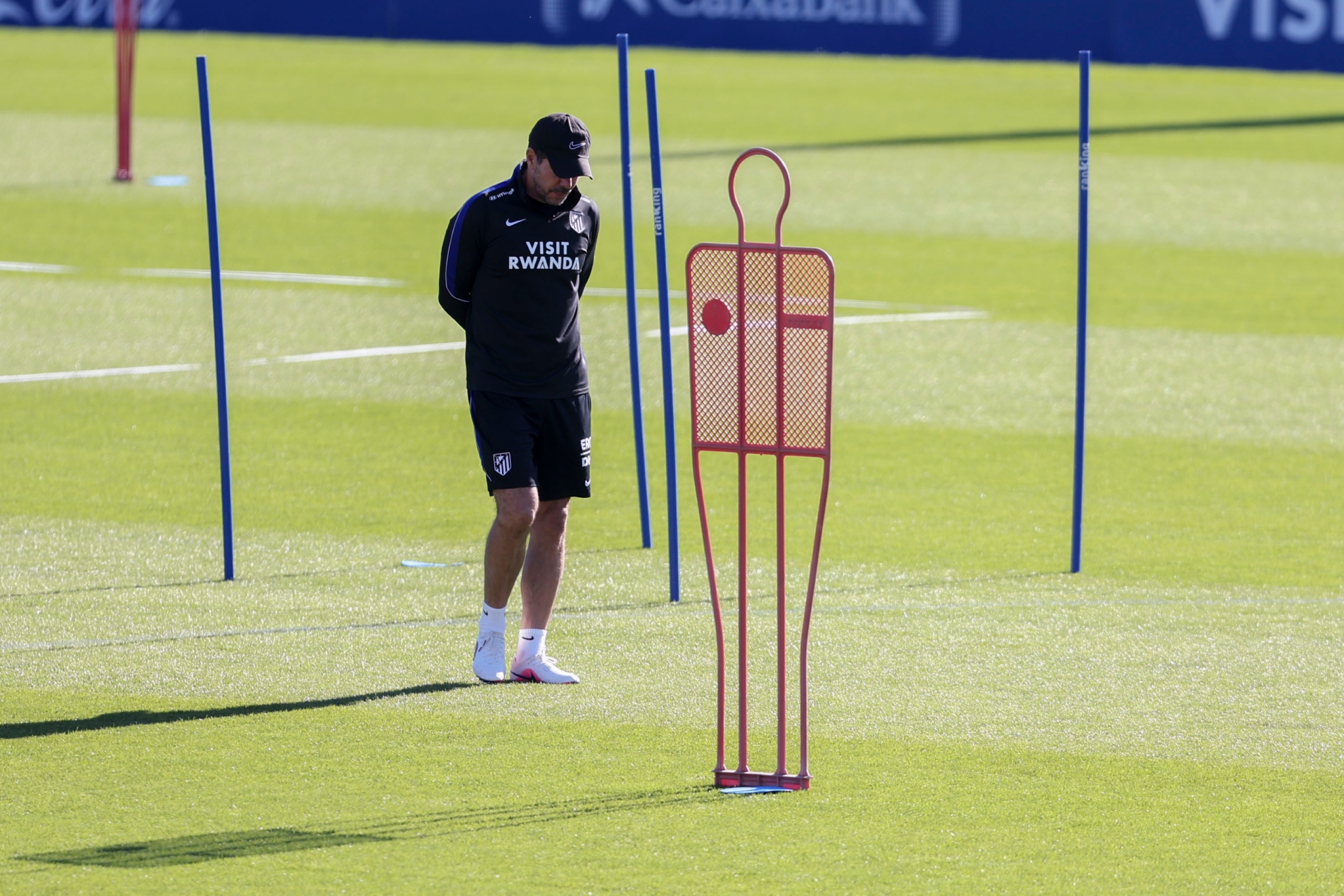 Simeone, durante un entrenamiento. EFE
