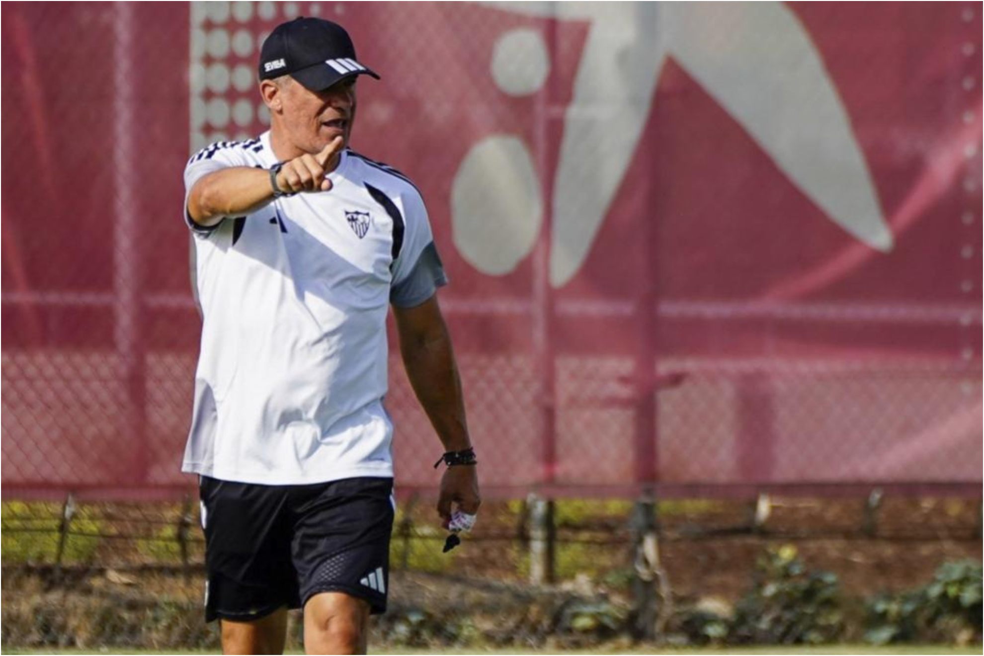 Luis García Plaza, en un entrenamiento.