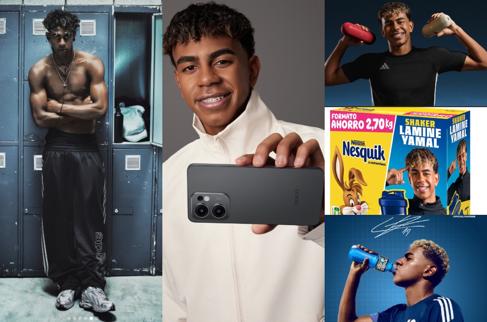 Lamine, en campañas de Adidas, Oppo, Beats, Nesquik y Powerade.&nbsp;