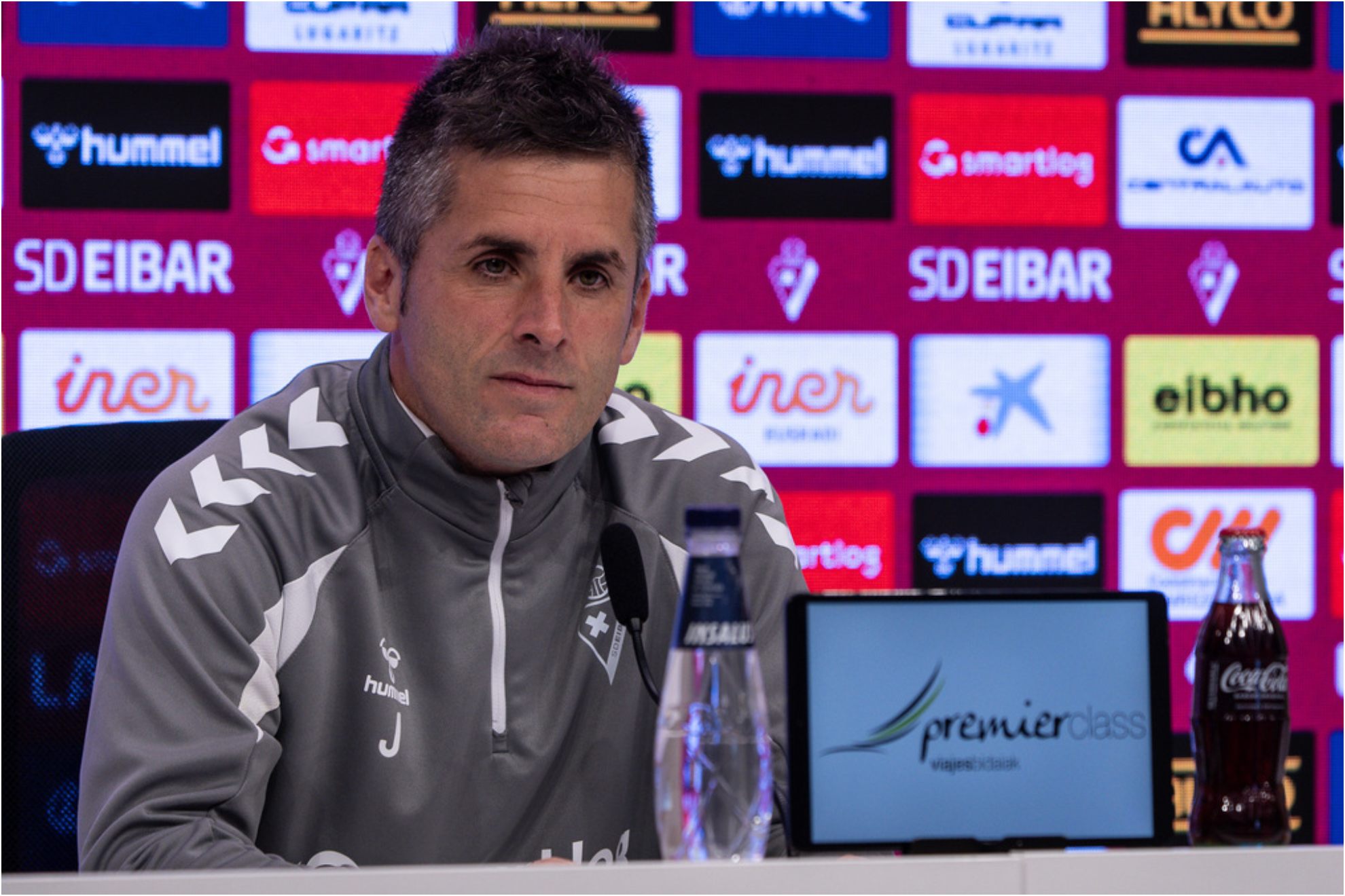 Jokin Aranbarri, en rueda de prensa. SD EIBAR