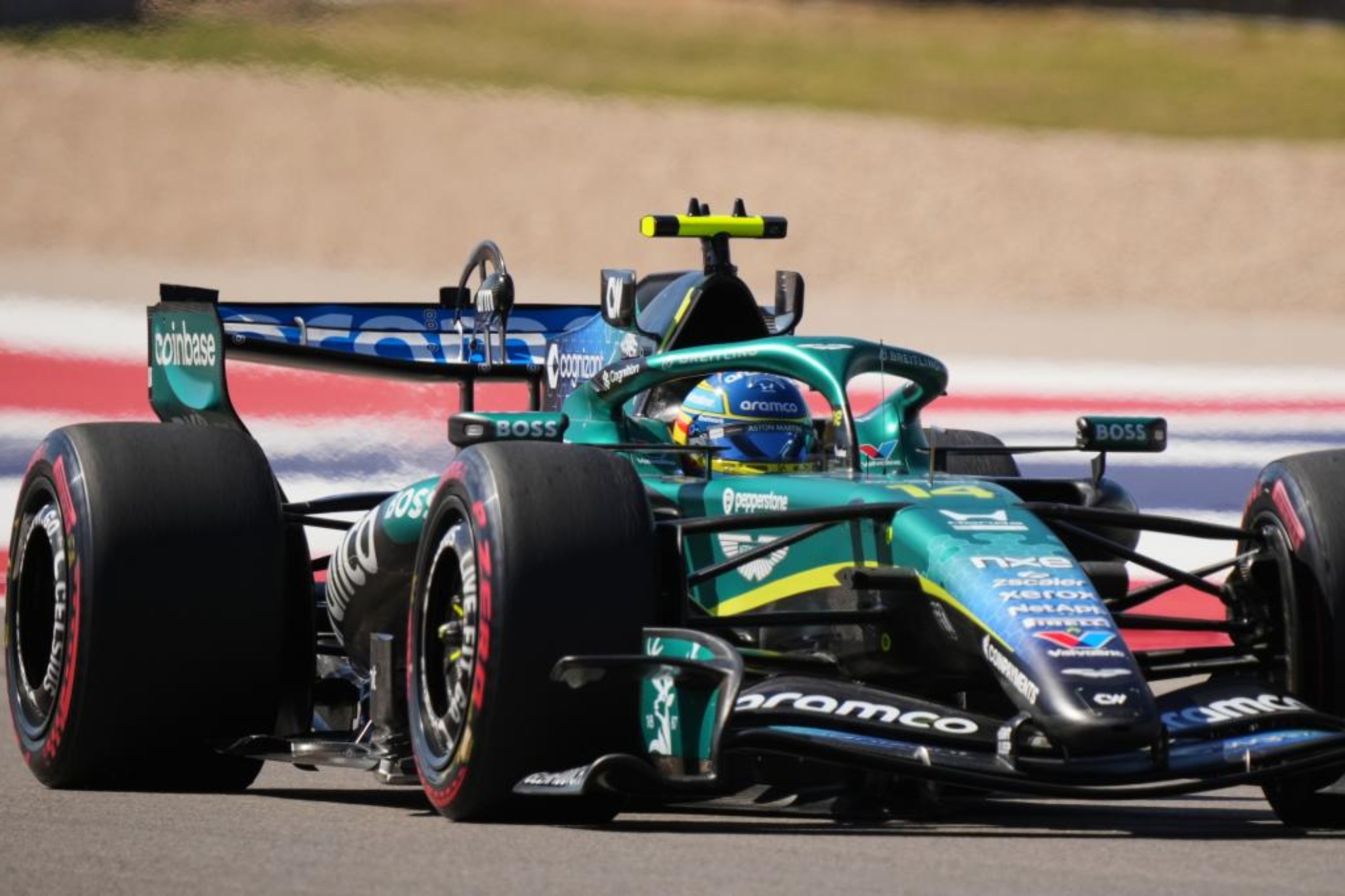 Alonso, durante el viernes en Austin.