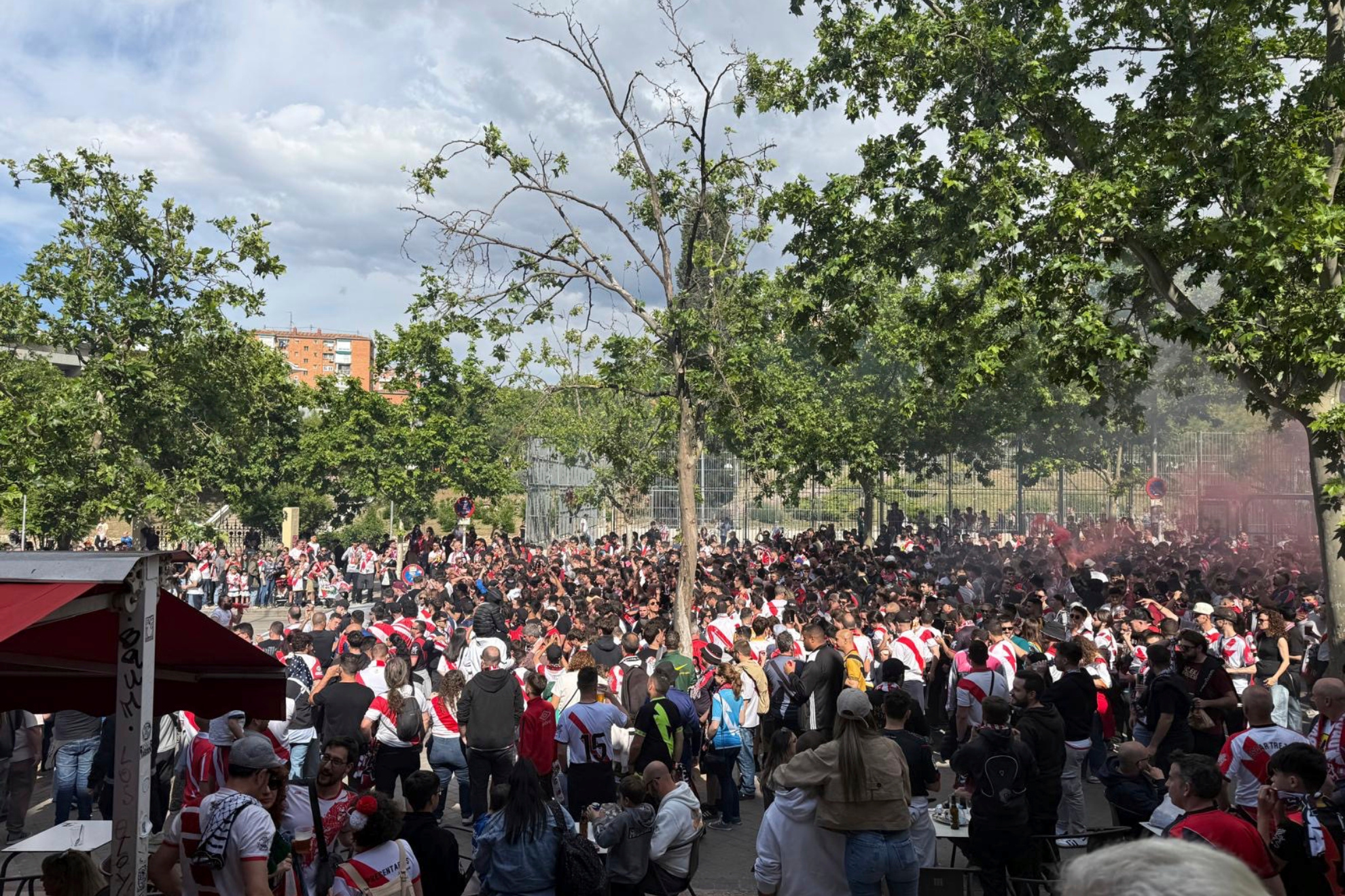 Una parte de la afición del Rayo. MARCA