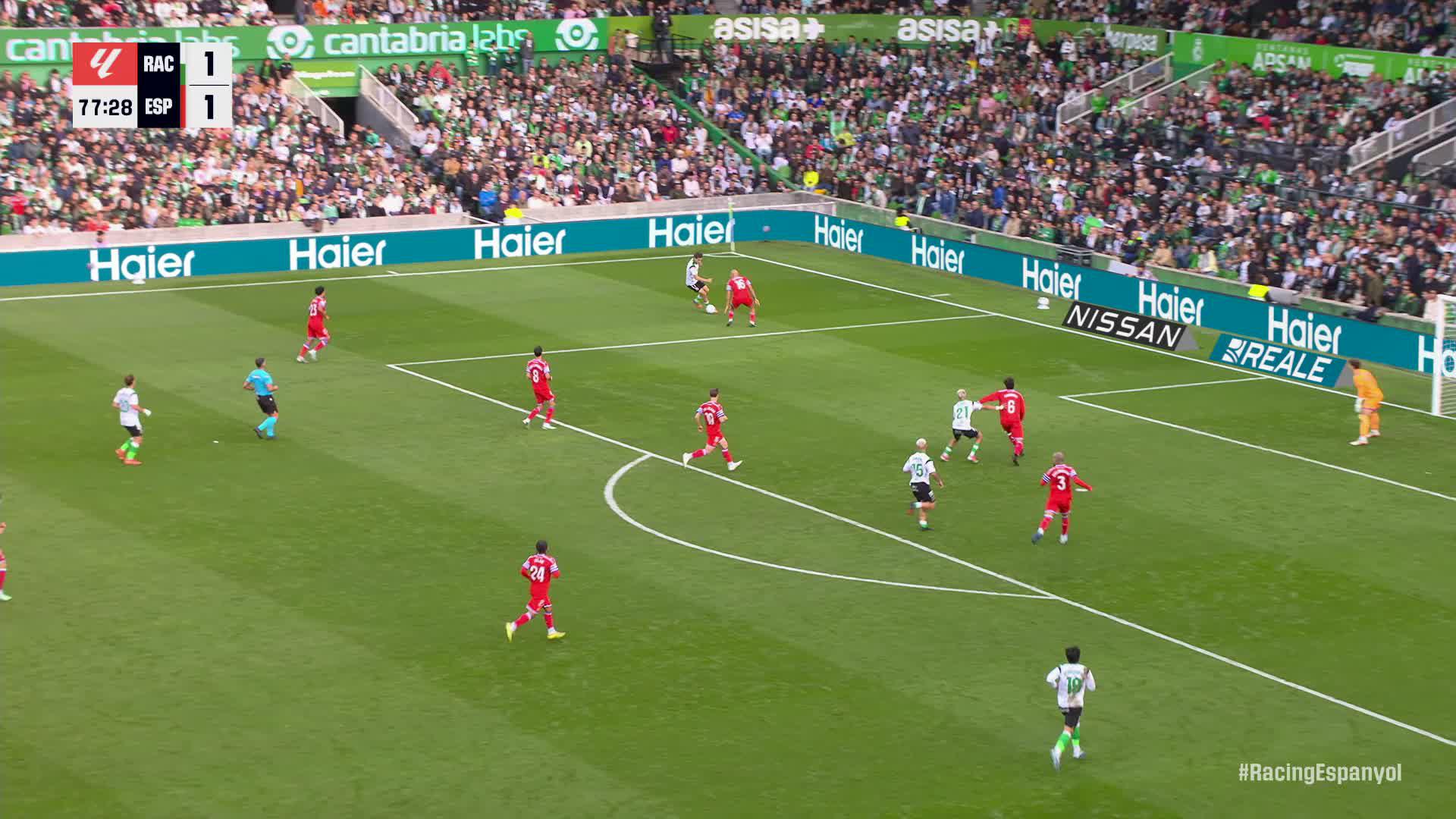 Racing de Santander 2-1 Espanyol  Resumen